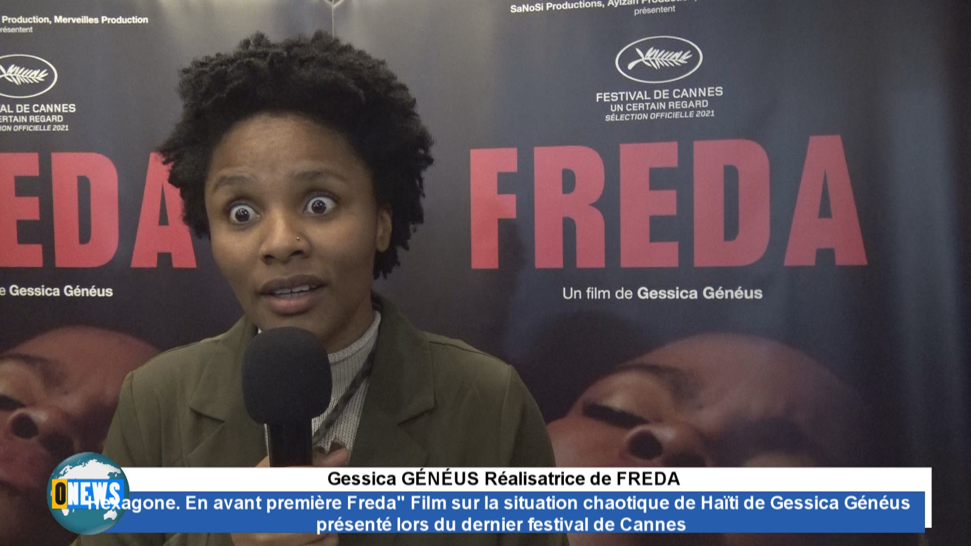 [Vidéo] Hexagone. En avant première Freda pour la presse Film sur la situation chaotique de Haïti de Gessica  GÉNÉUS en salles le 13 octobre. Ce flim a été présenté lors du dernier festival de Cannes.
