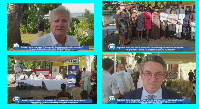 [Vidéo] Guadeloupe. Signature d une convention Pacte avec les Quartiers pour toutes les entreprises du grand sud Caraïbe à Basse terre