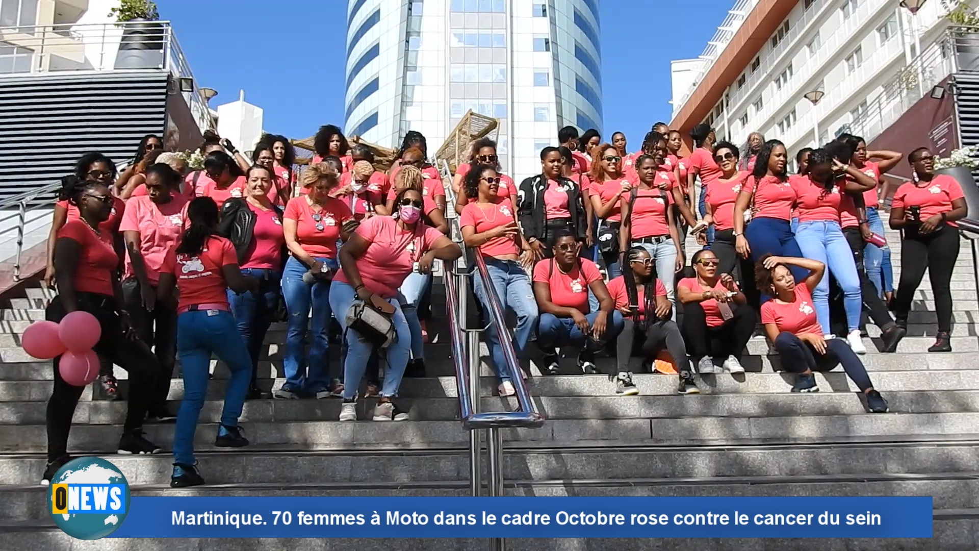 [Vidéo] Martinique. 70 femmes à Moto dans le cadre Octobre rose contre le cancer du sein