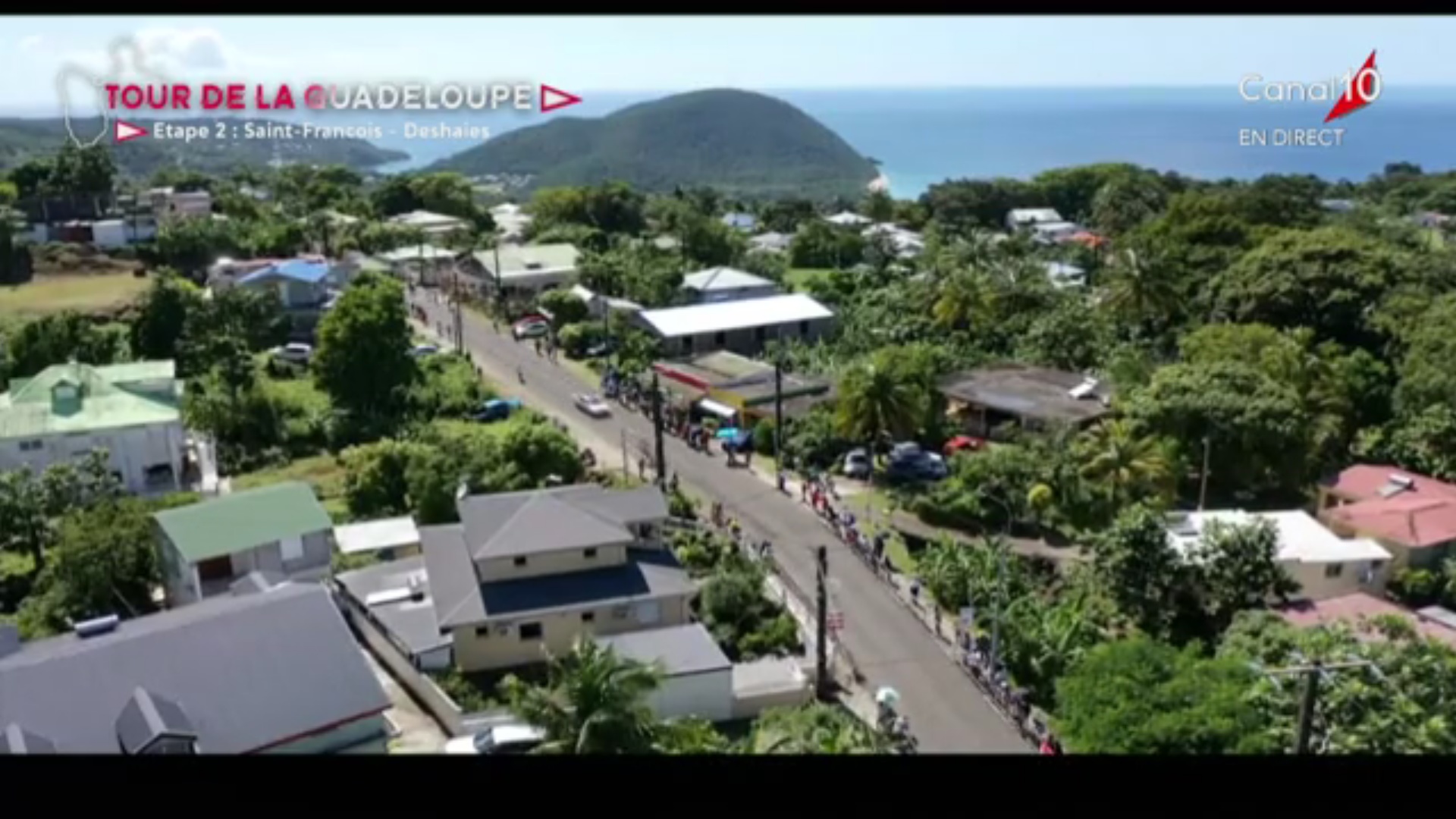 [Vidéo] Guadeloupe. Tour Cycliste. 2ème étape. Les dernières minutes avant l arrivée