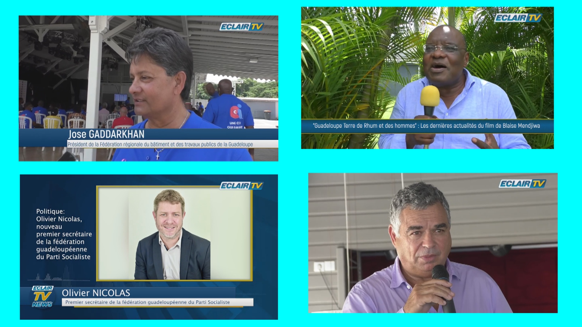 [Vidéo] Onews Guadeloupe. Infos avec Eclair TV