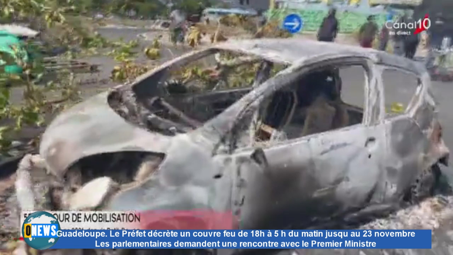 [Vidéo] Guadeloupe. Le Préfet décrète un couvre feu de 18h à 5 h du matin jusqu au 23 novembre Les parlementaires demandent une rencontre avec le Premier Ministre