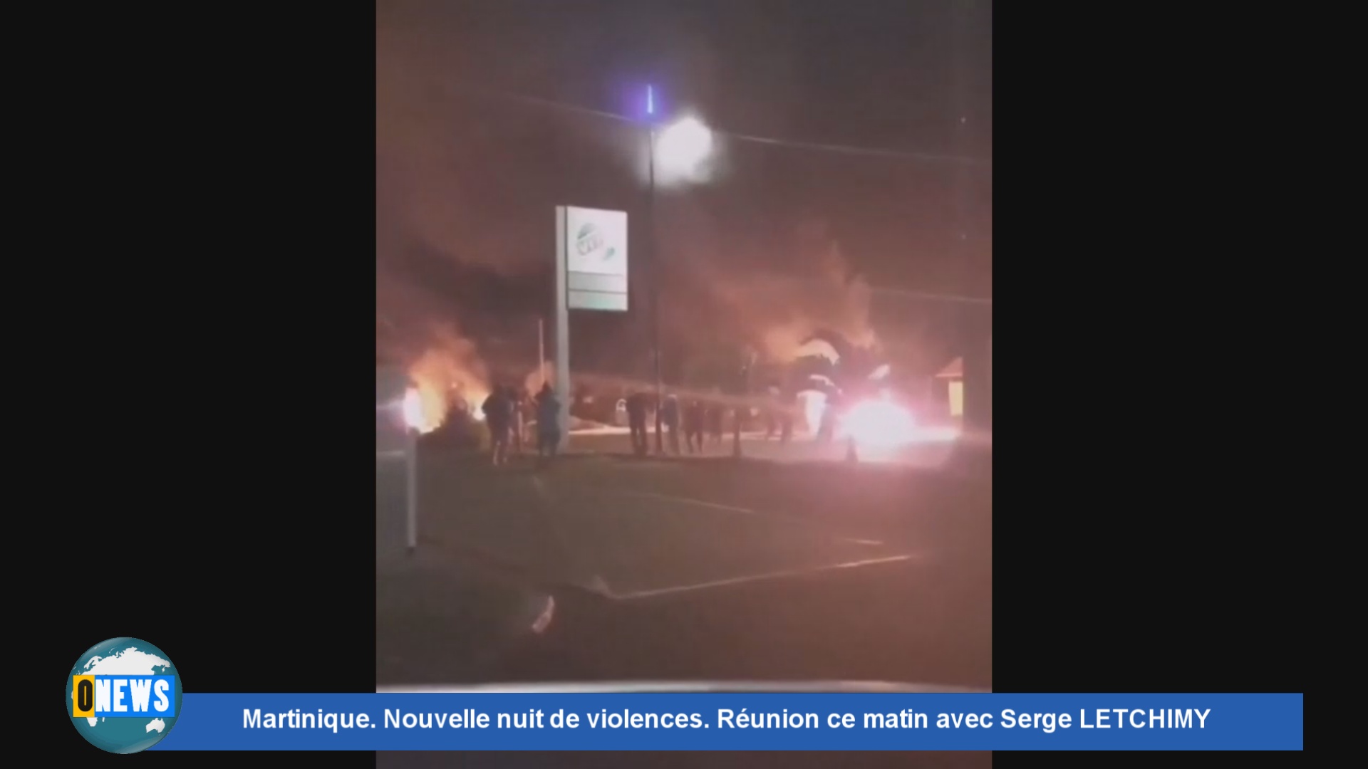 [Vidéo] Onews Martinique. Nouvelle nuit de violences. Réunion ce matin avec Serge LETCHIMY