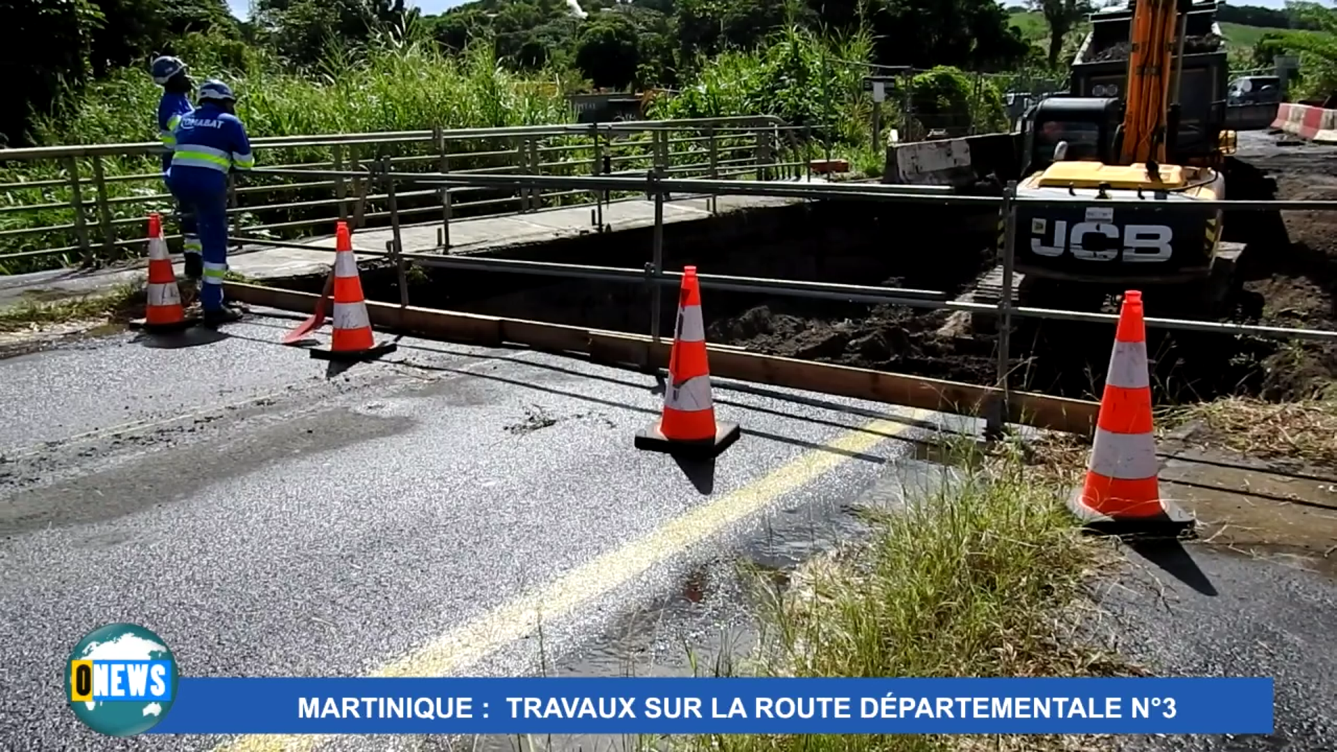 Onews Martinique. D importants travaux sur la Route départementale 3