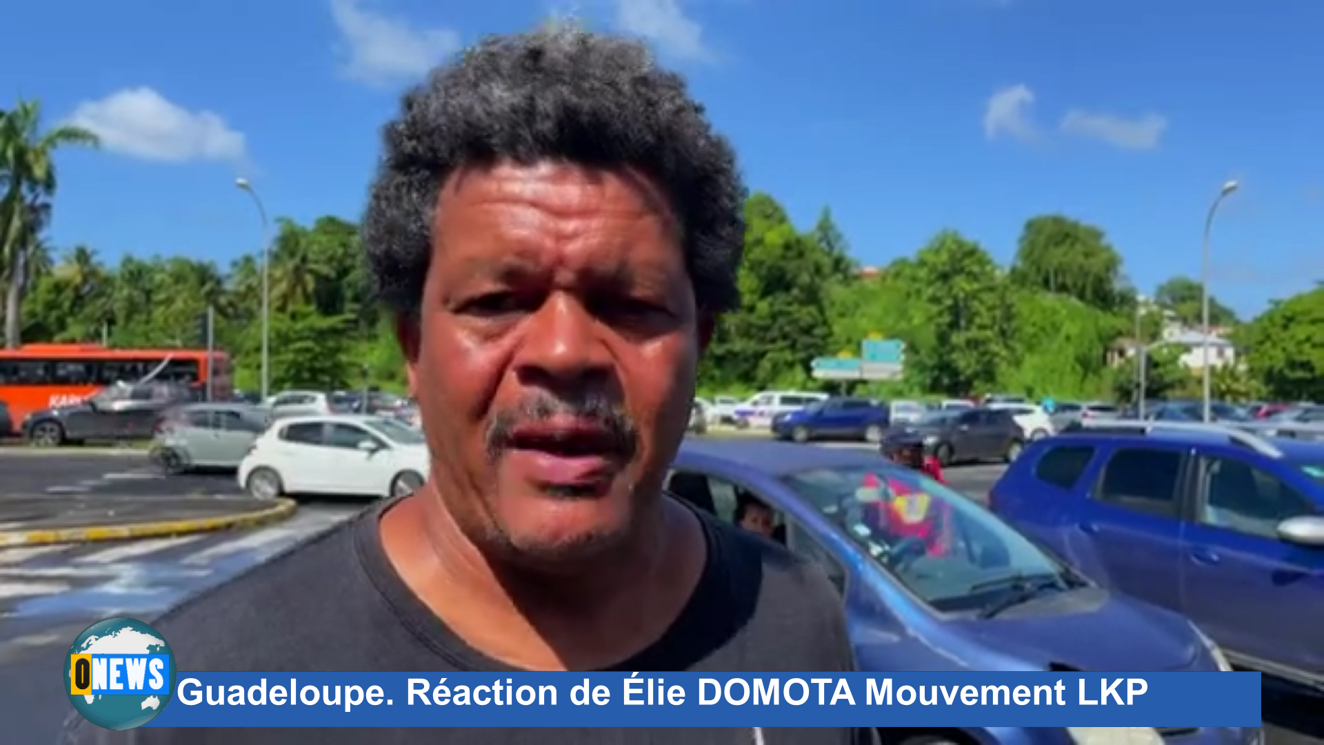 [Vidéo] Onews Guadeloupe. Réaction de Élie DOMOTA Mouvement LKP sur la situation de la  grève générale