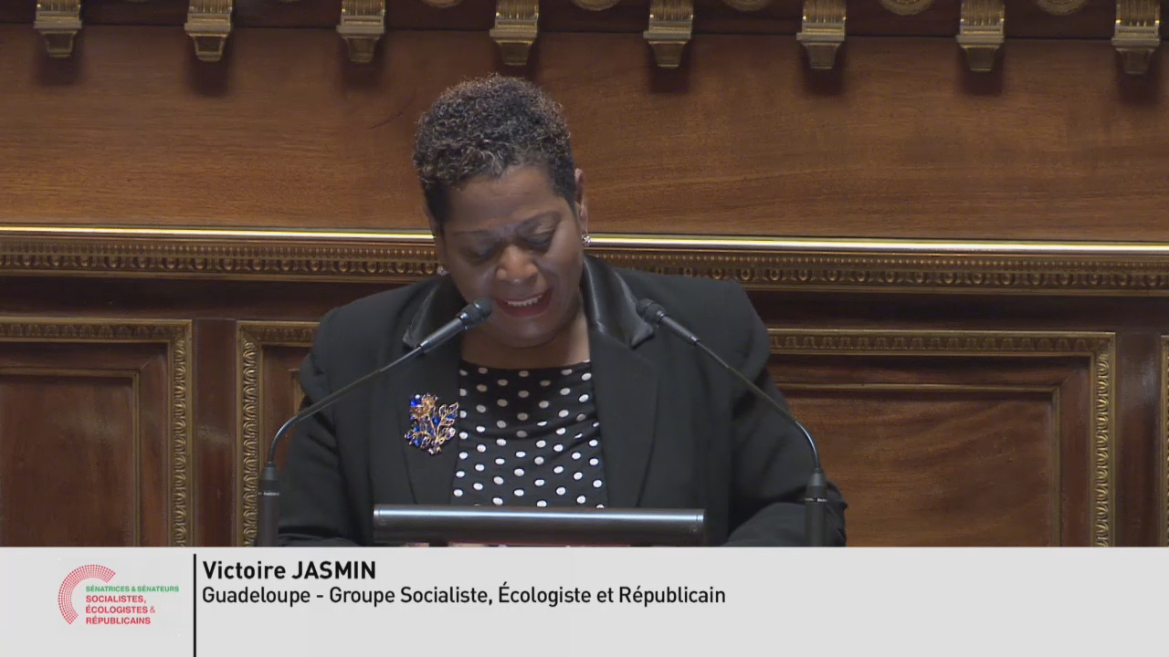[Vidéo] Guadeloupe. Crise. Intervention au Sénat de Victoire JASMIN Sénatrice