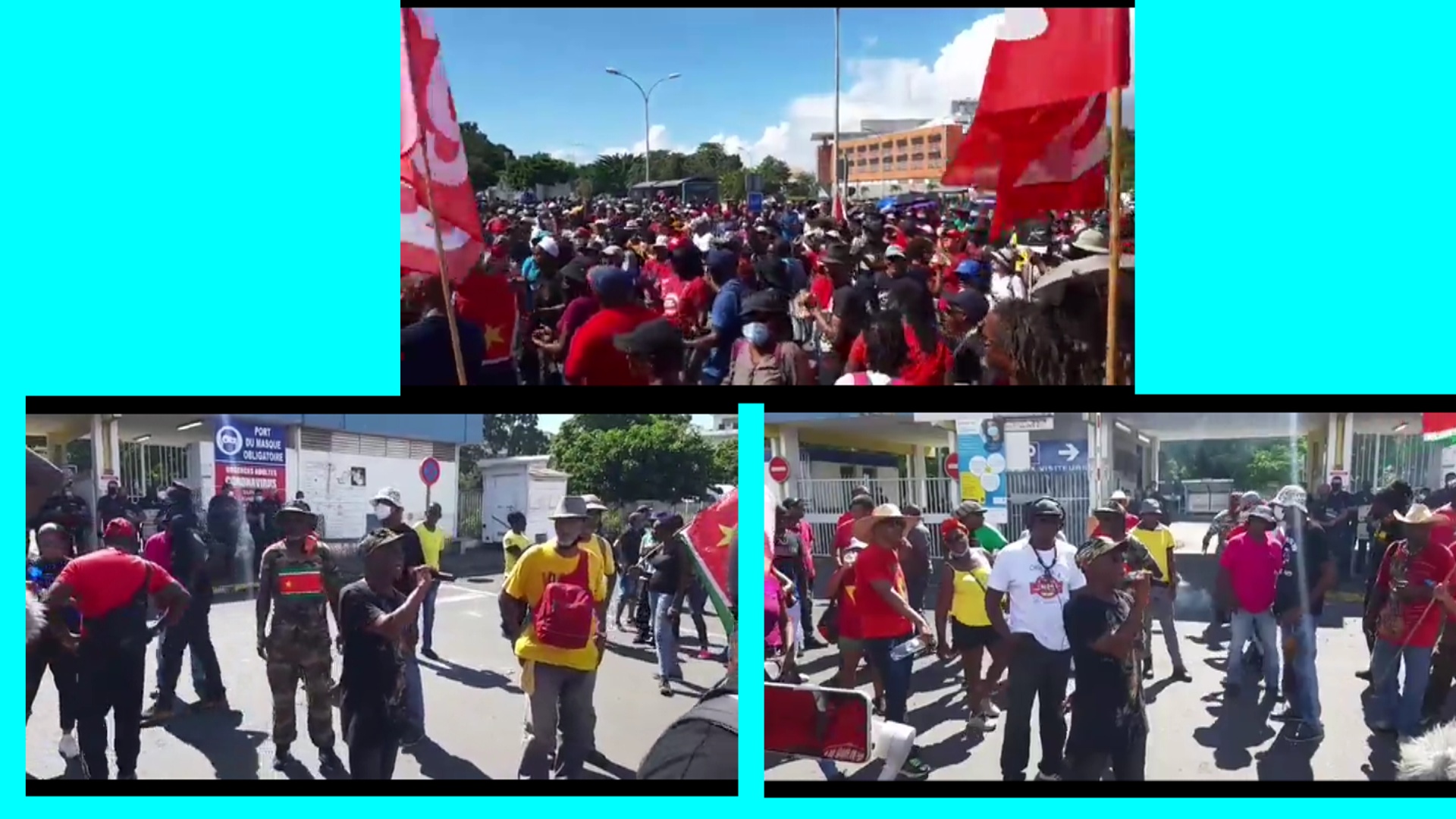[Vidéo] Guadeloupe. Manifestation du collectif des syndicats samedi
