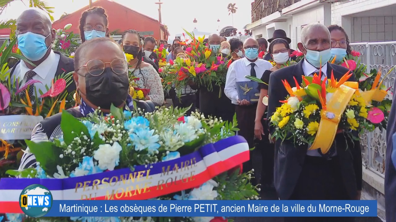 [Vidéo] Onesw Martinique. Il y avait foule pour les obsèques de Pierre PETIT Ancien Maire du Morne Rouge