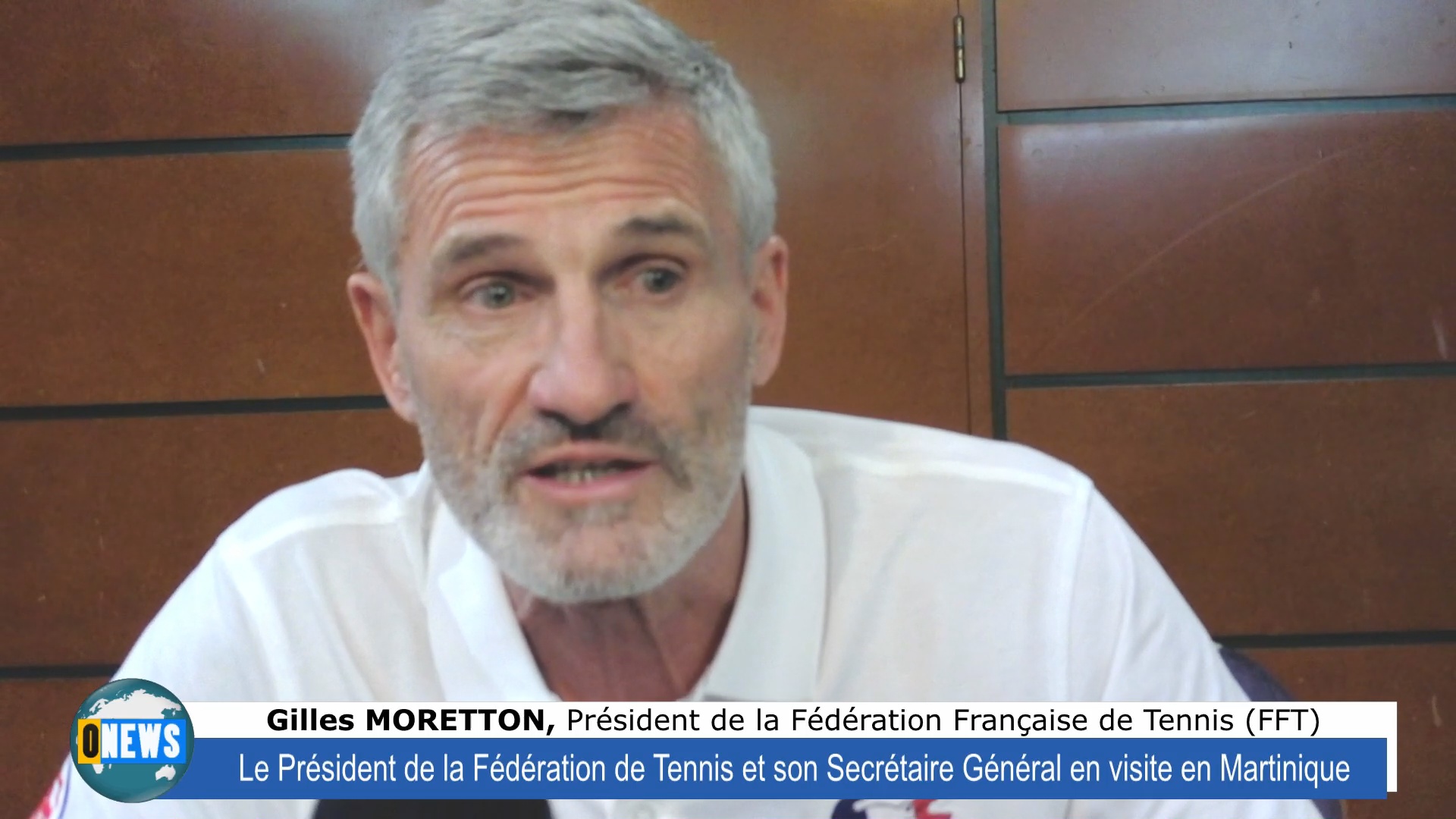 [Vidéo] Martinique. Visite de Gilles MORETTON Président de la Fédération française de Tennis