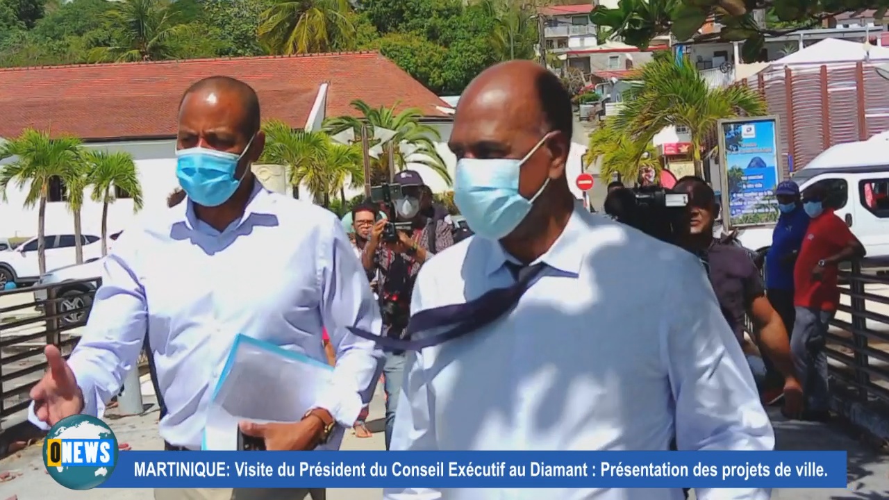 [Vidéo] Martinique. Visite au Diamant de Serge LETCHIMY pour des projets de ville