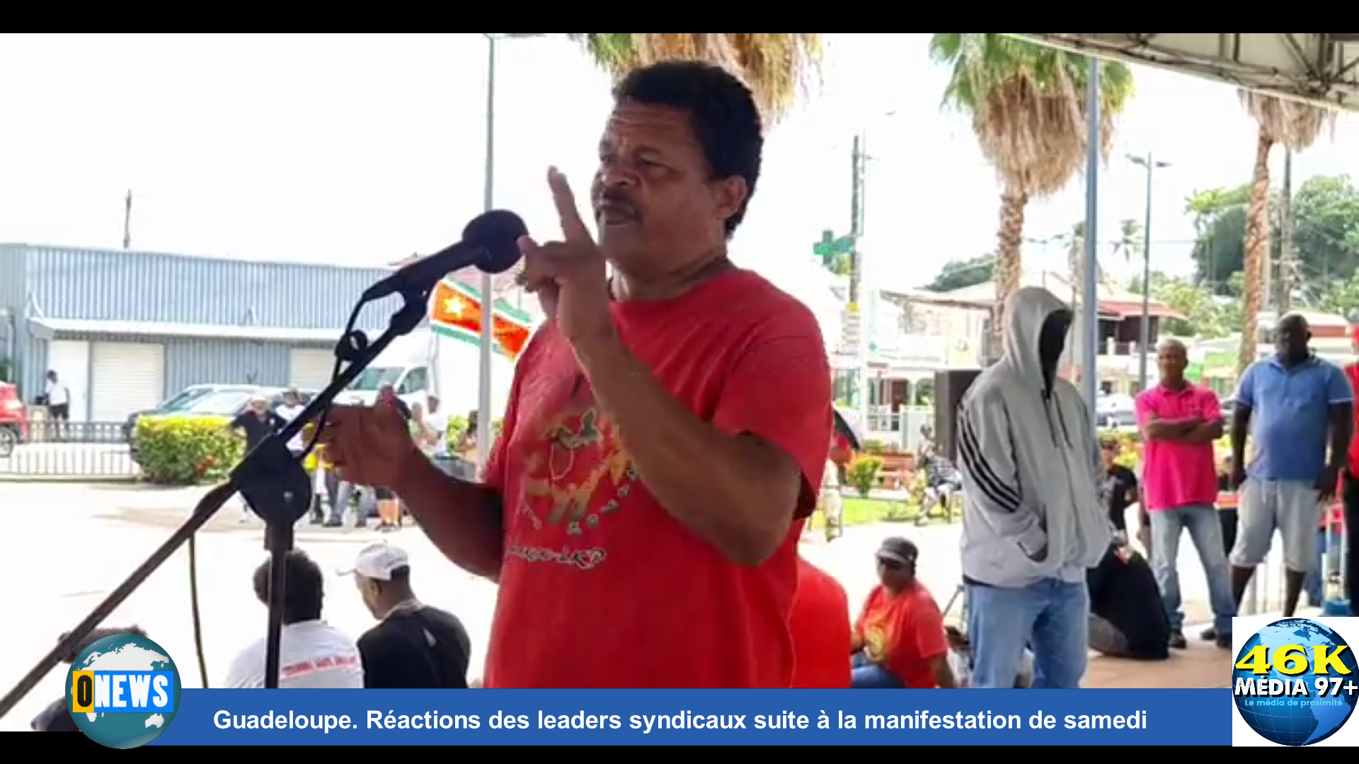 [Vidéo] Guadeloupe. Réactions des leaders syndicaux suite à la manifestation de samedi (Média 97+)