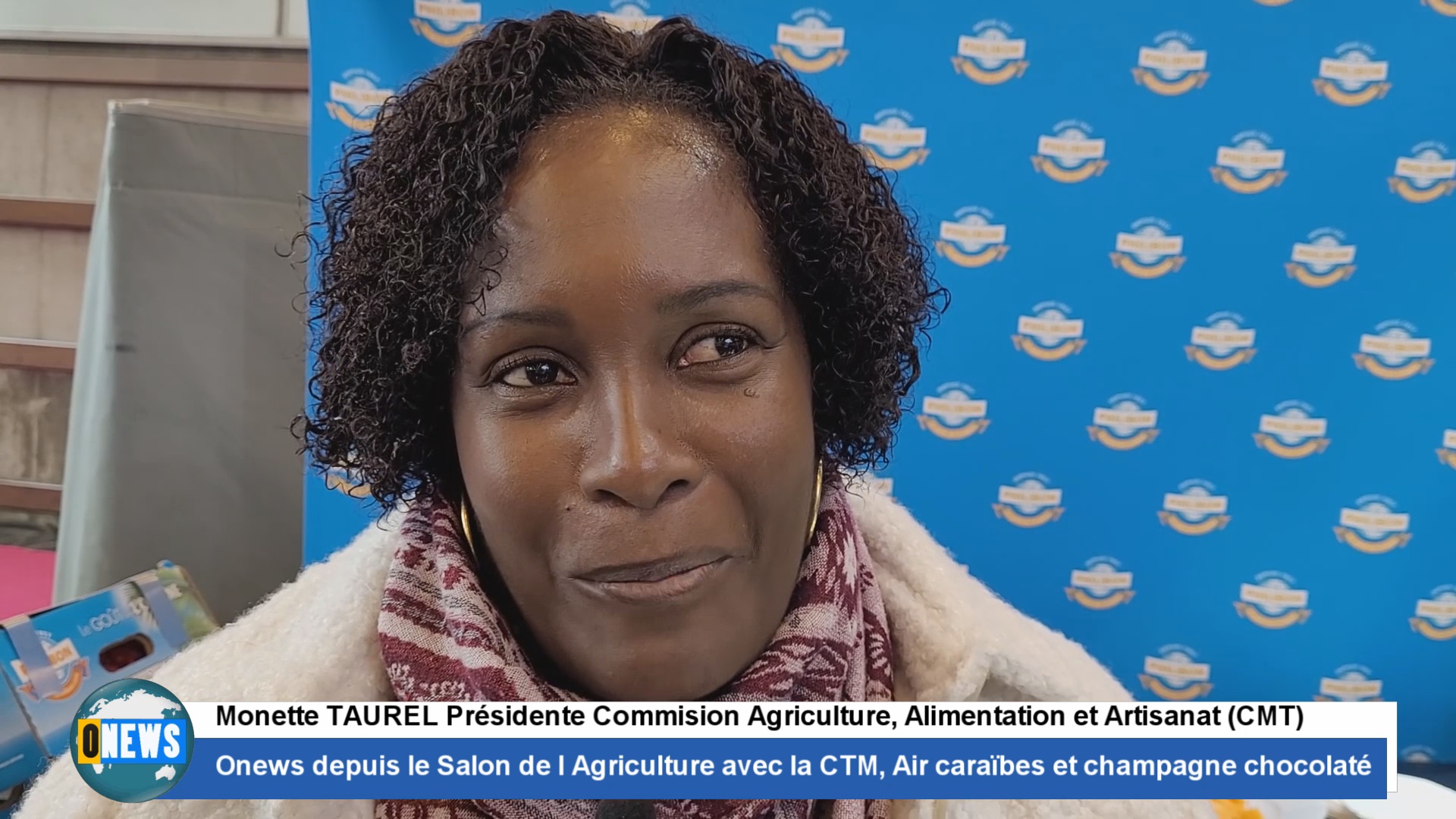 [Vidéo] [Vidéo]Onesw au Salon de l Agriculture avec Monette TAUREL de la CTM, Stanley JOMIE Air caraïbes et Dominique FONLEBECK ( champagne chocolaté)