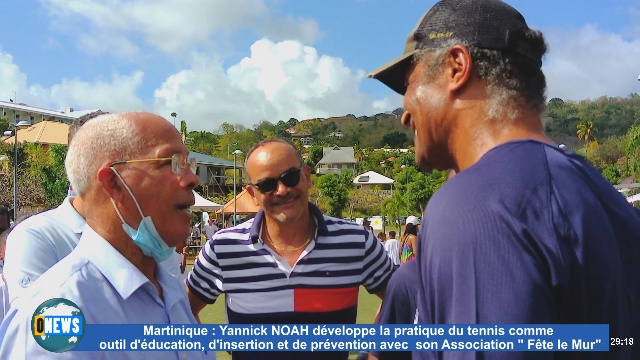 [Vidéo] Yannick NOAH en Martinique pour l inauguration de Fête le mur crée par son Association