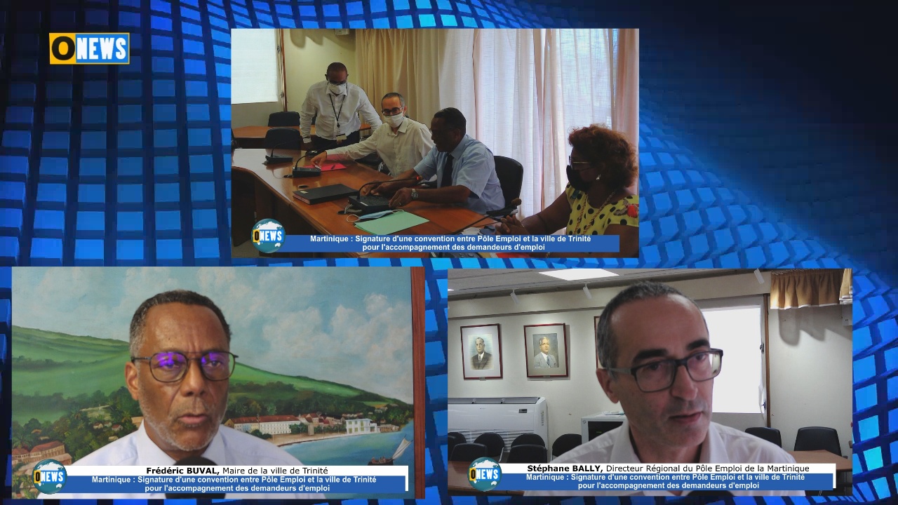 [Vidéo] Martinique Signature convention entre Pôle emploi et la ville de Trinité