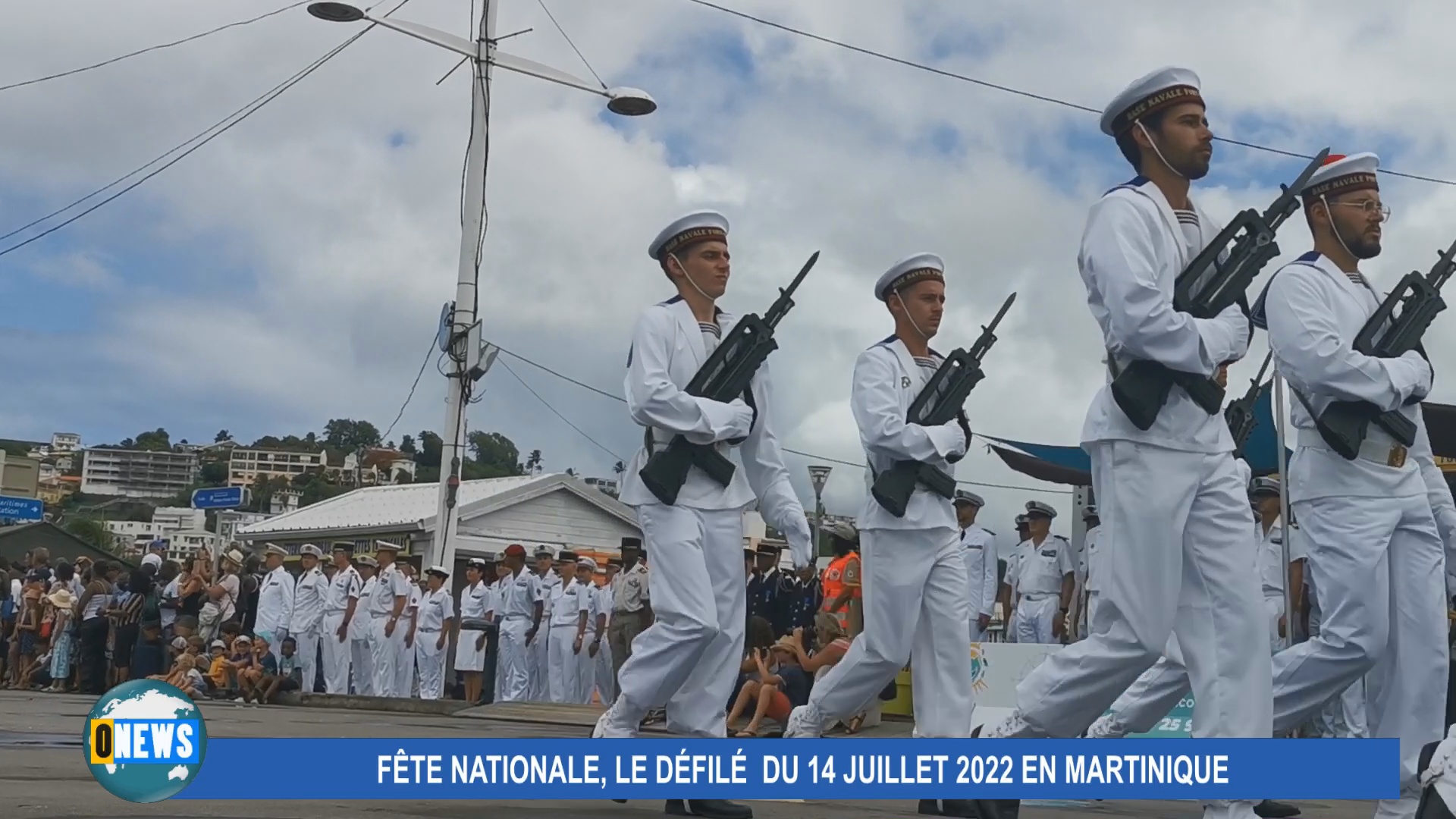 Martinique. Cérémonie du 14 juillet