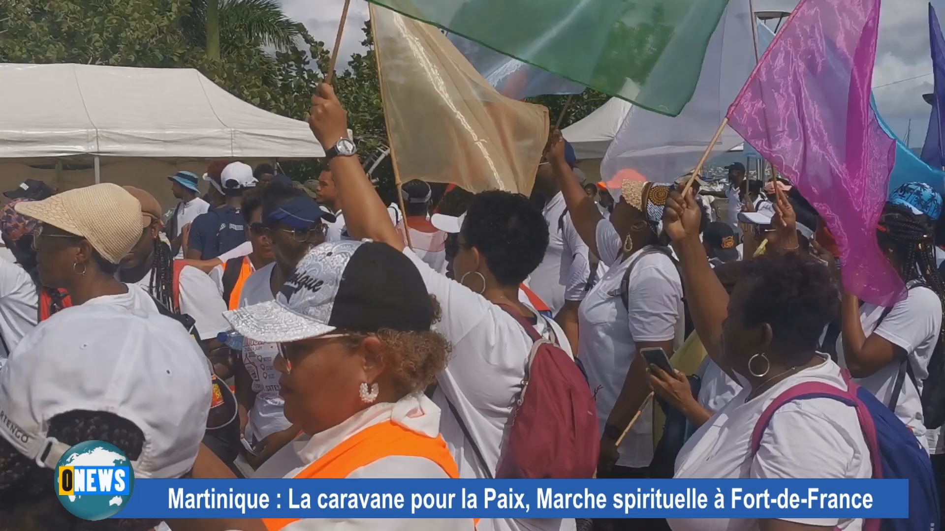 [Vidéo] Martinique La caravane pour la paix, Marche spirituelle à Fort de France
