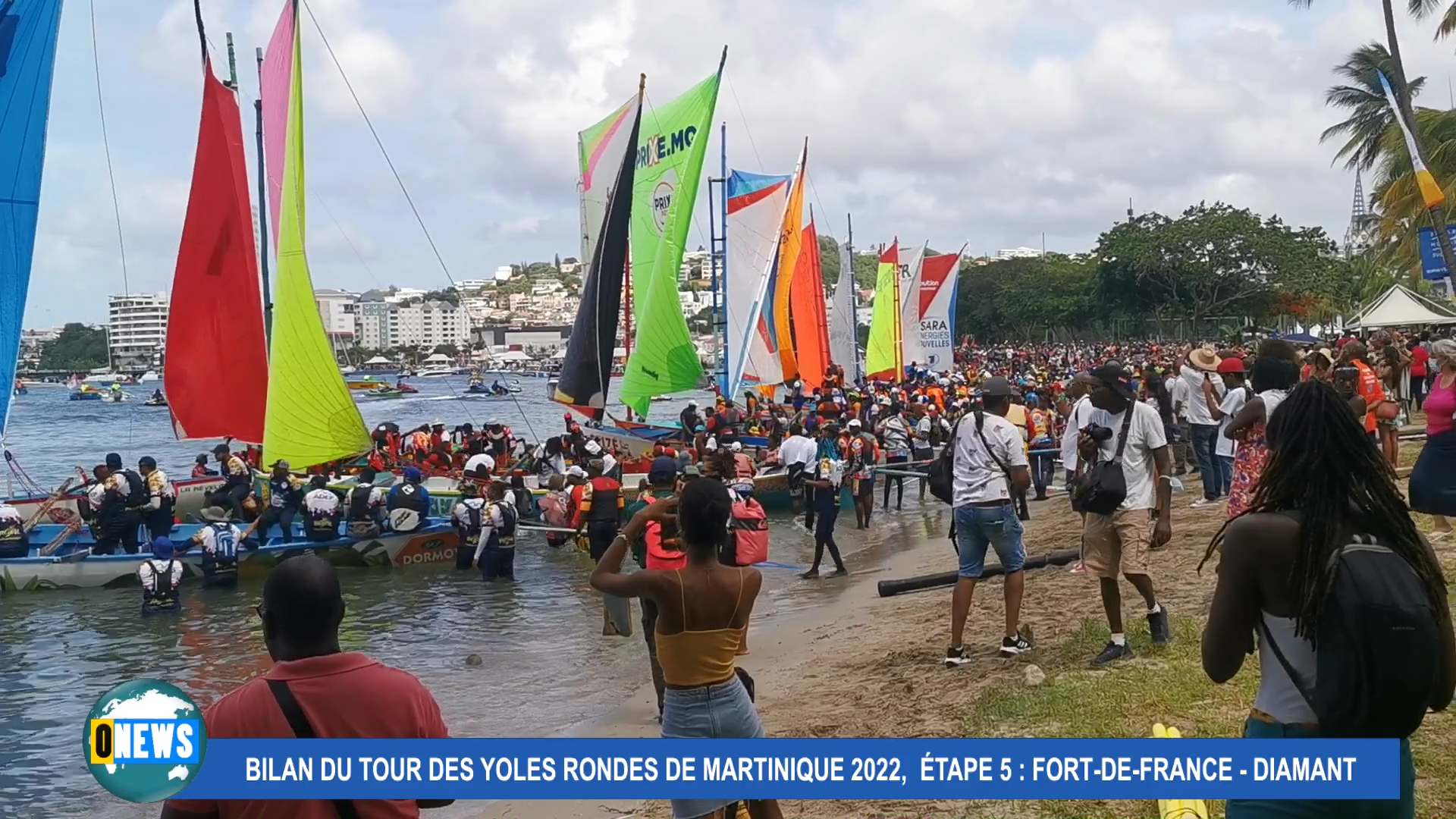 [Vidéo] Martinique. Tour des Yoles étape Fort de France le Diamant