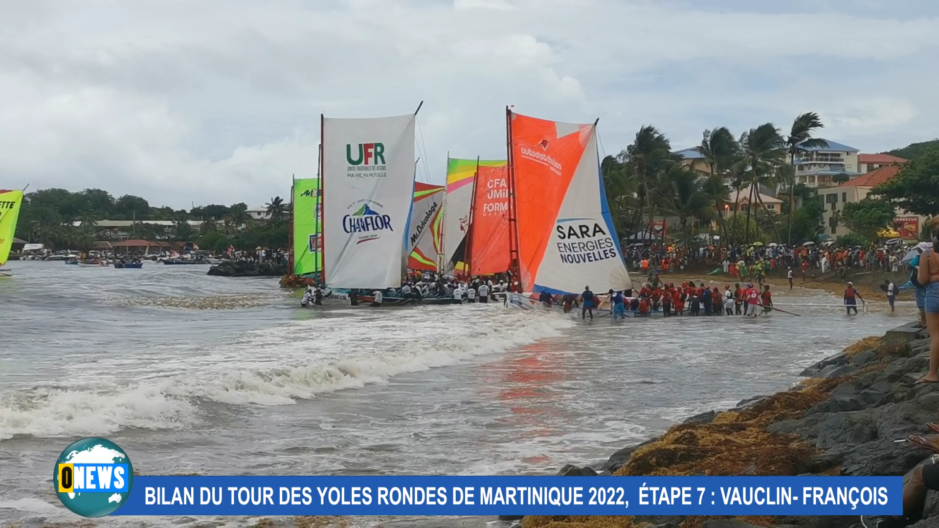 [Vidéo] Martinique. Tour des yoles dernière étape Vauclin François