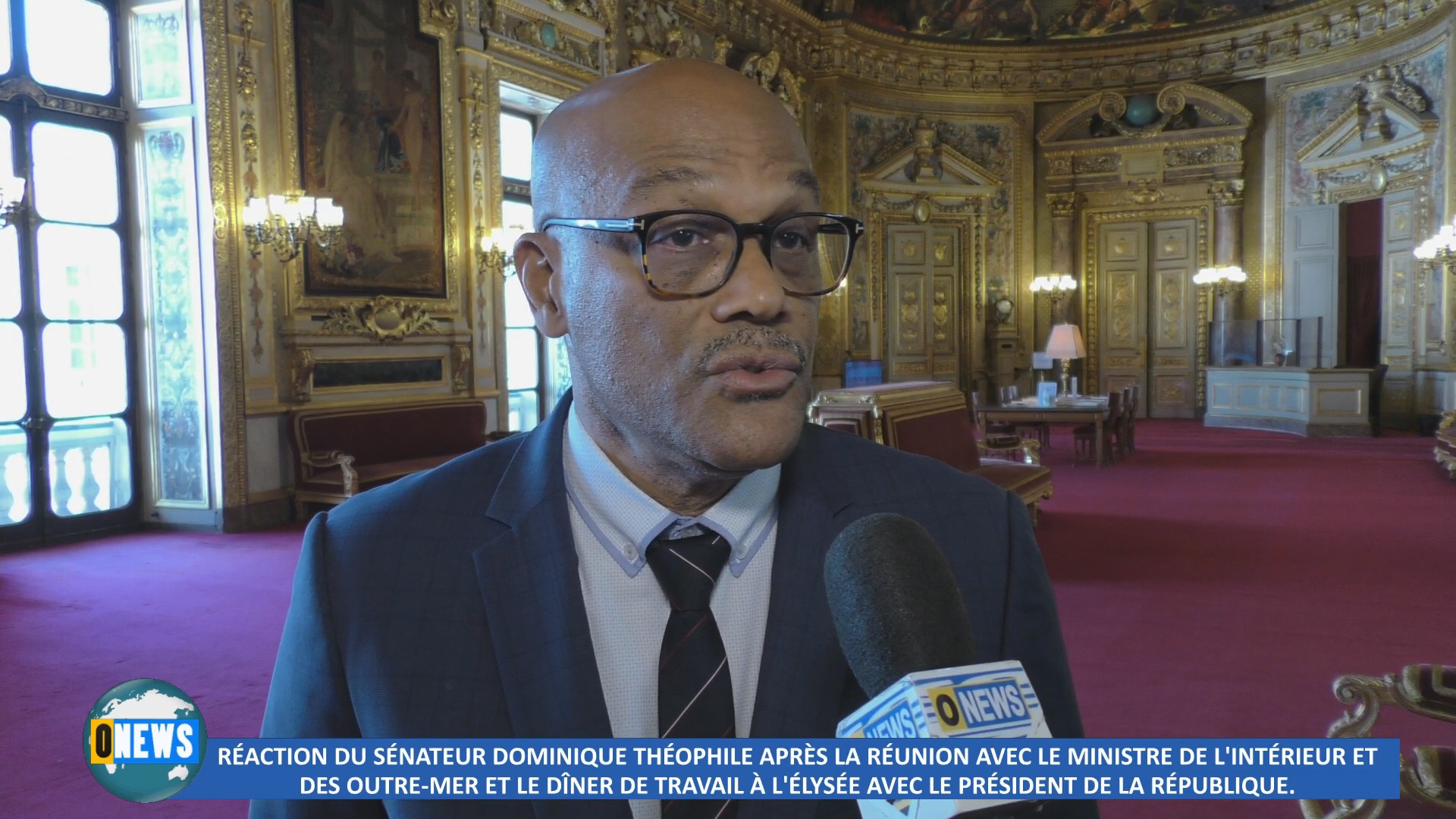 [Vidéo] Réaction de Dominique THEOPHILLLE Sénateur  de Guadeloupe suite au dîner de travail à l Élysée
