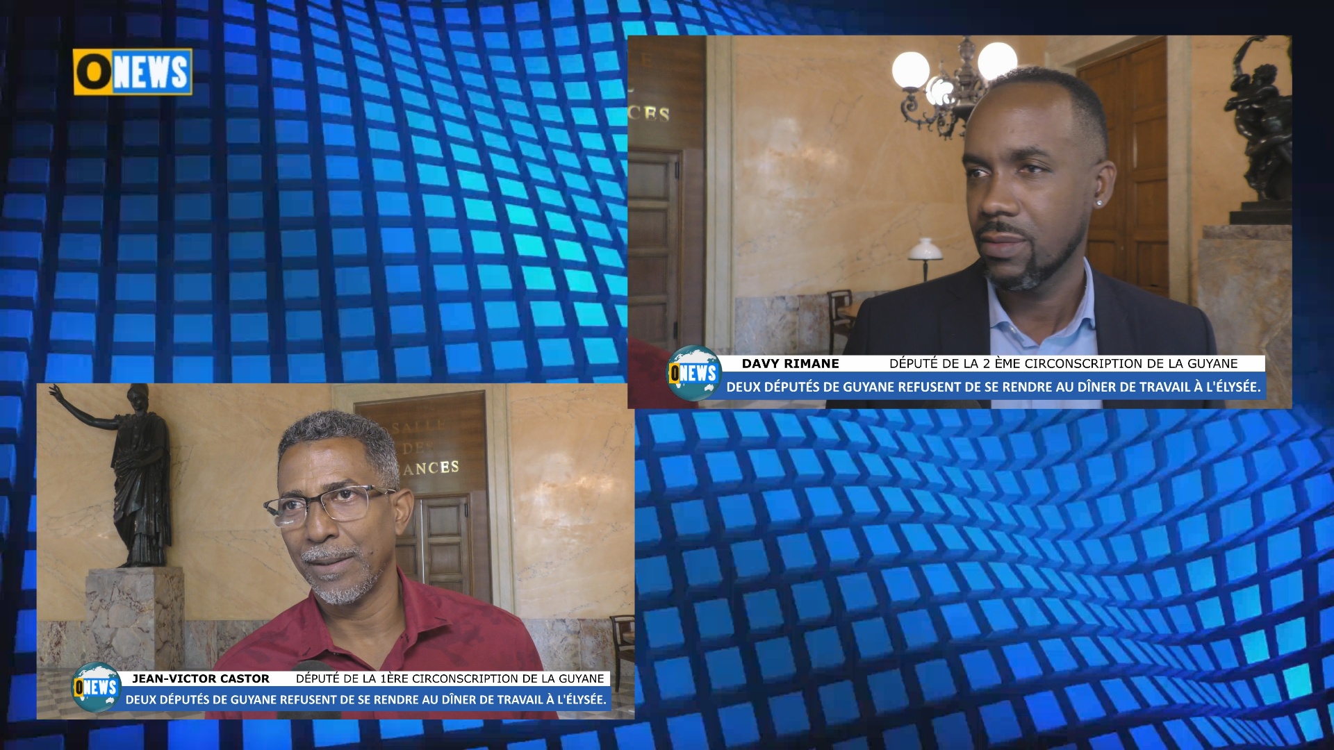 [Vidéo] Deux Députés de Guyane refusent de se rendre au dîner travail de l Élysée.