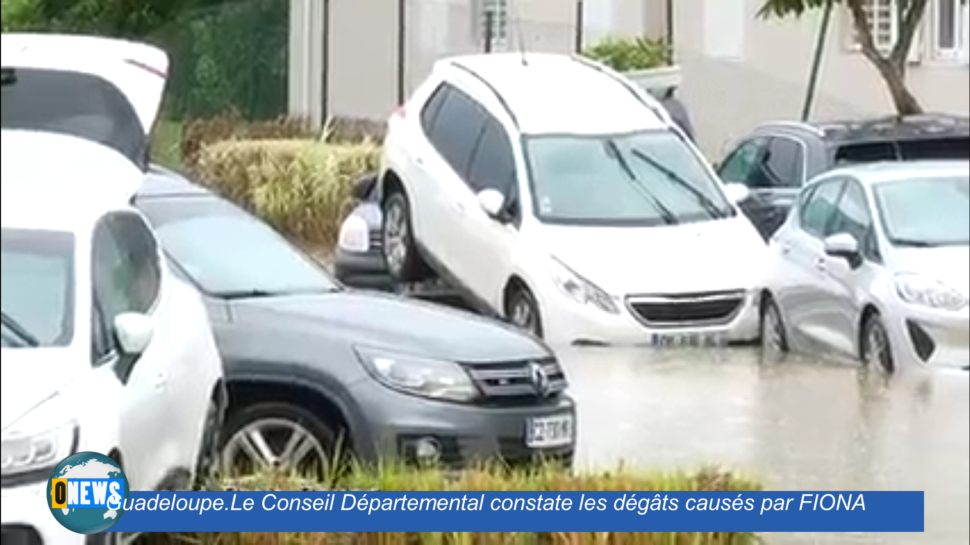 [Vidéo] Guadeloupe. Le Conseil Départemental constate les dégâts causés par la Tempête FIONA