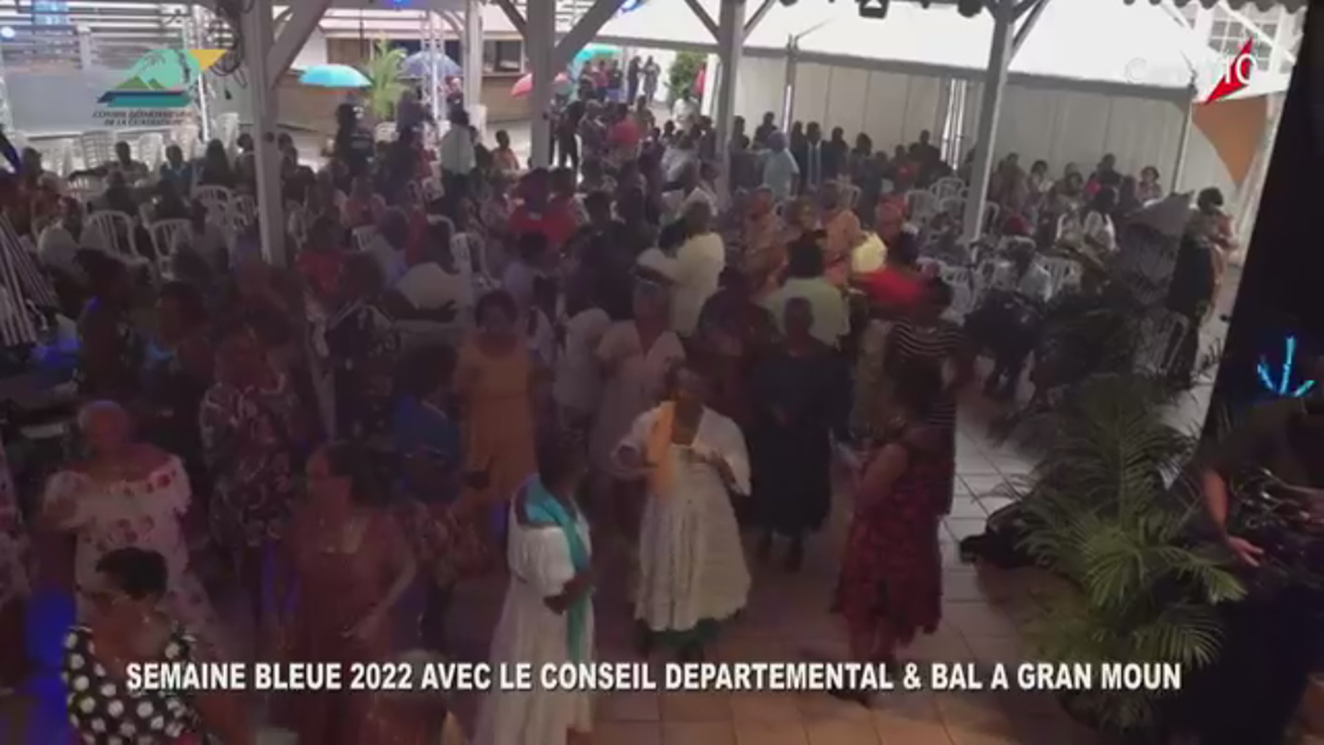 [Vidéo]Guadeloupe. Semaine bleue bal à gran moun organisé par le Conseil Départemental
