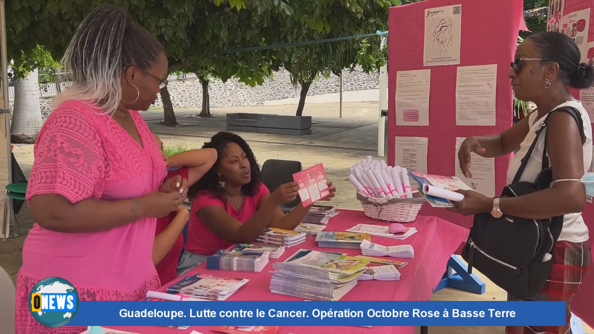 [Vidéo] Guadeloupe. Lutte contre le Cancer. Opération Octobre Rose à Basse Terre