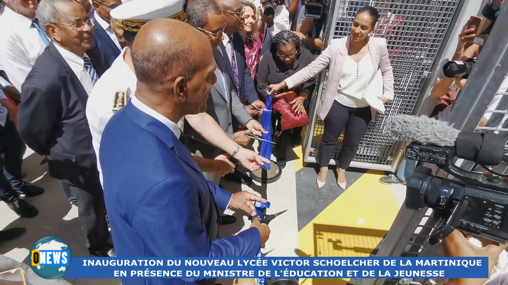 [Vidéo]Martinique. Inauguration du lycée Schoelcher par Serge LETCHIMY en présence du Ministre de l Éducation Nationale Pap NDIAYE
