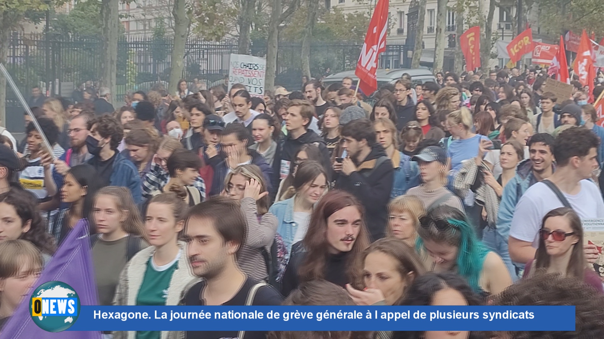 [Vidéo] Hexagone. Journée nationale de grève générale à Paris