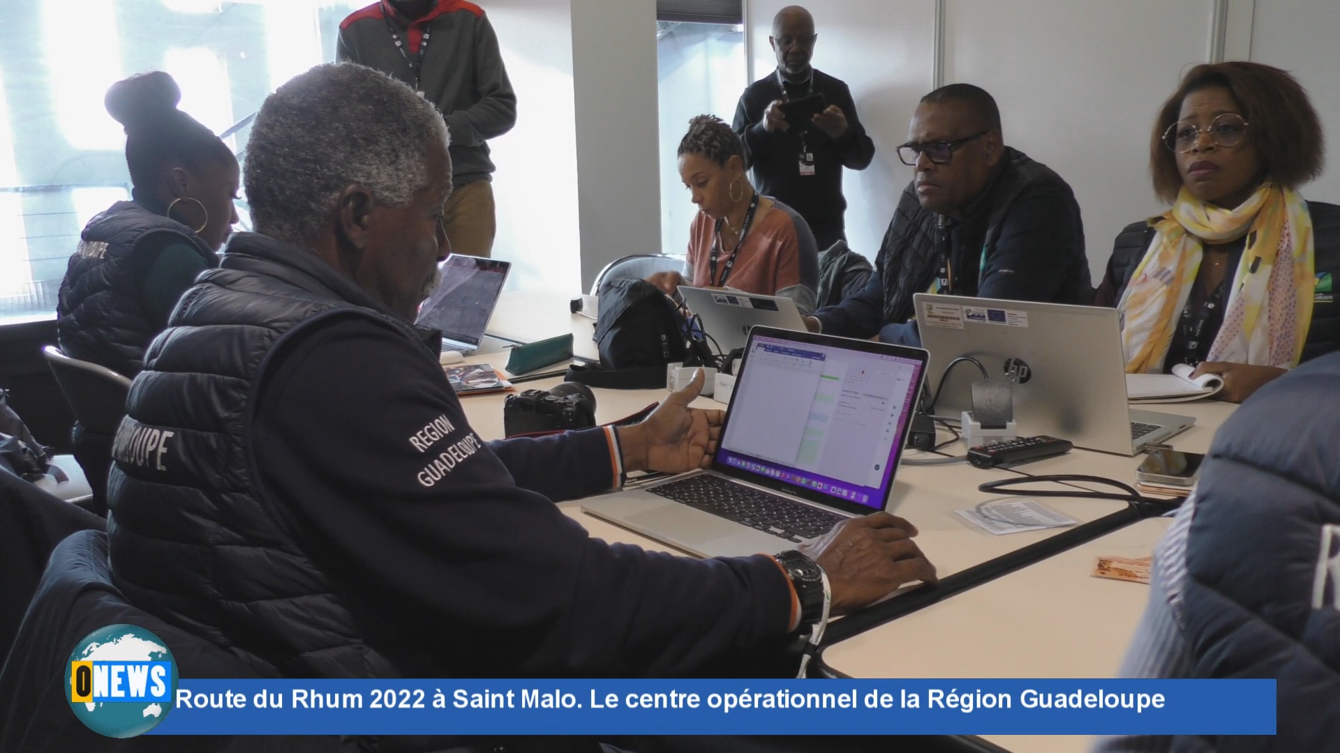 [Vidéo]Route du Rhum à Saint Malo. Le centre opérationnel de la Région Guadeloupe