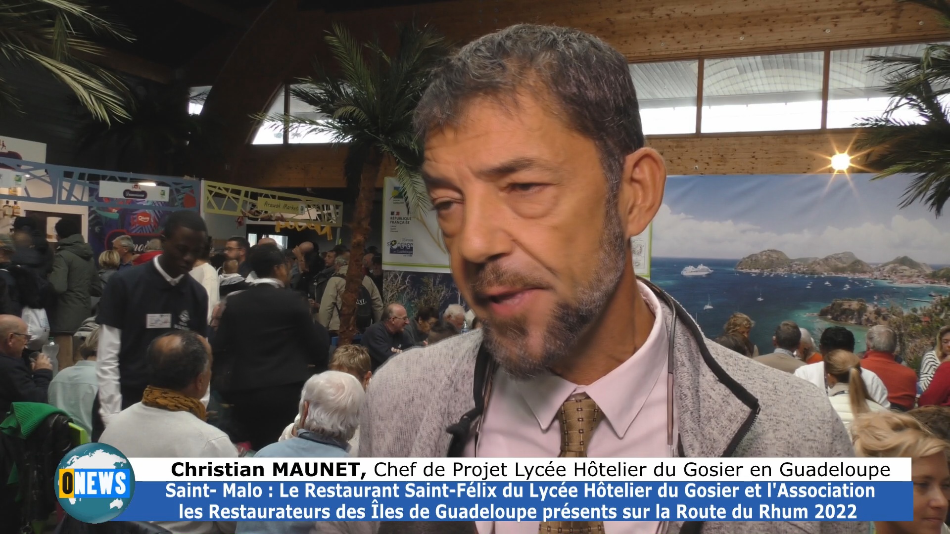 [Vidéo] Route du Rhum destination Guadeloupe. Des élèves du Lycée hôtelier du Gosier en Formation à Saint Malo.