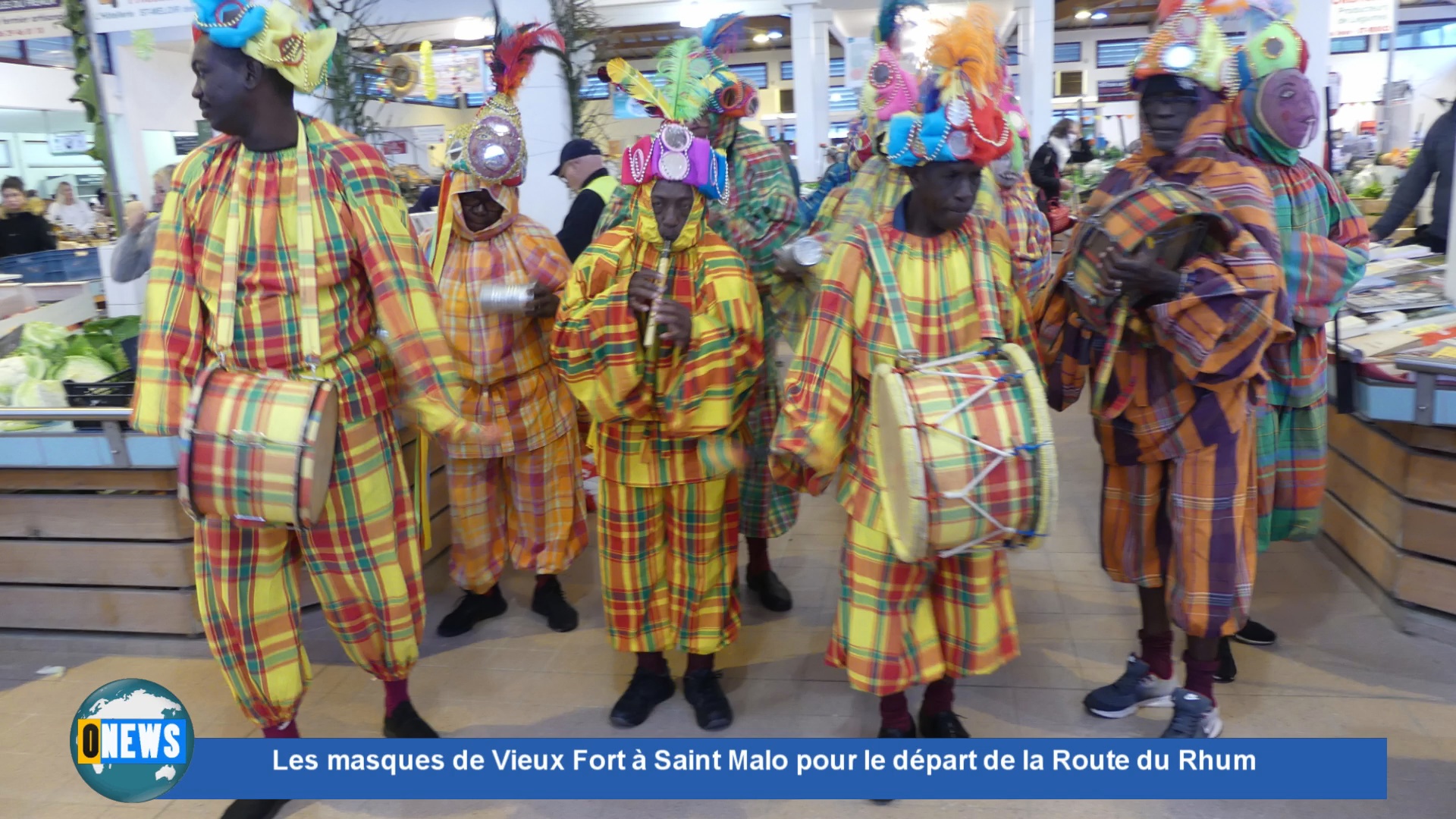 [Vidéo] Les masques de Vieux Fort à Saint Malo Pour la Route du Rhum.