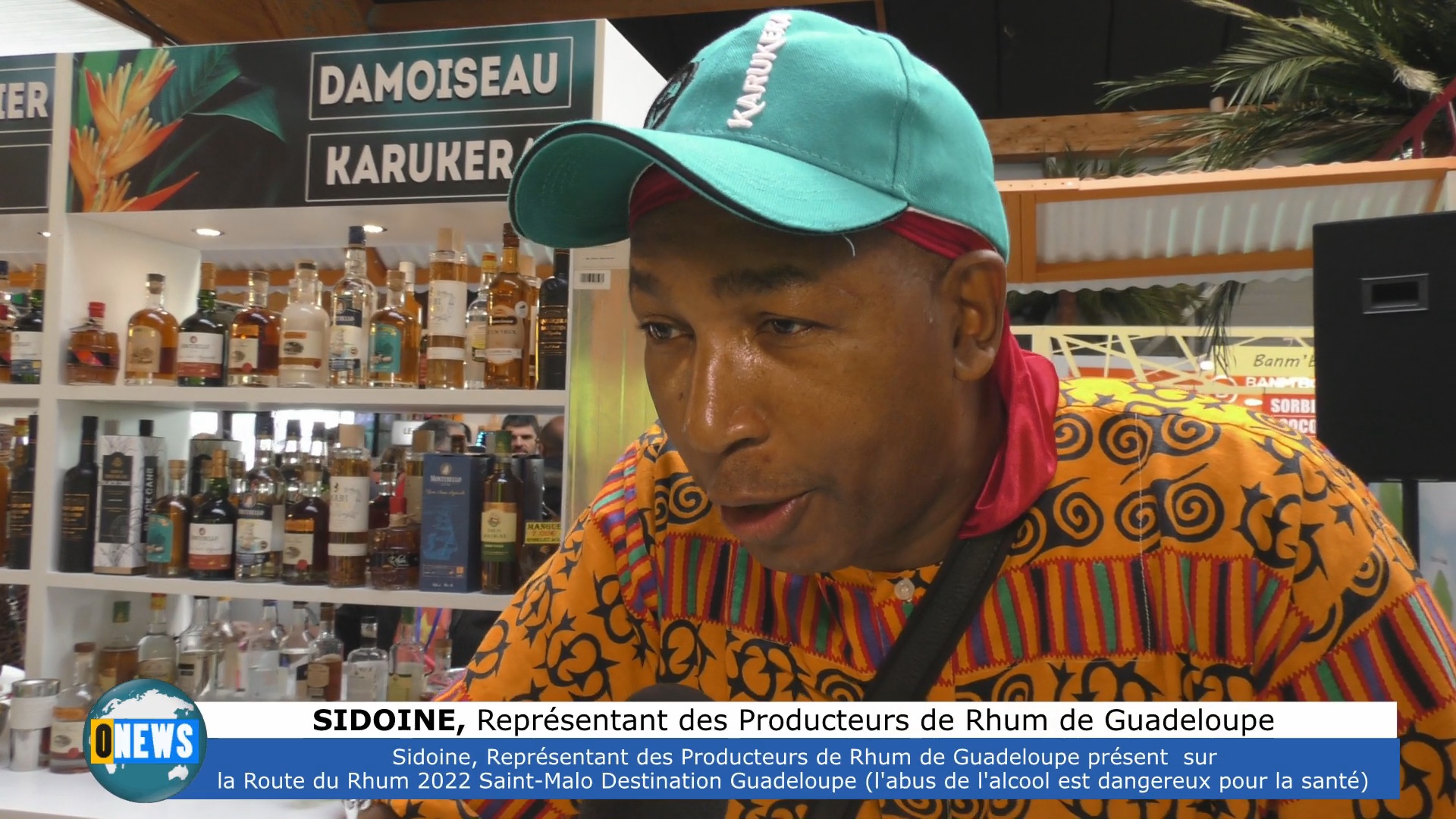 [Vidéo] Route du Rhum destination Guadeloupe. Sidoine représentant des Rhums de Guadeloupe à Saint Malo