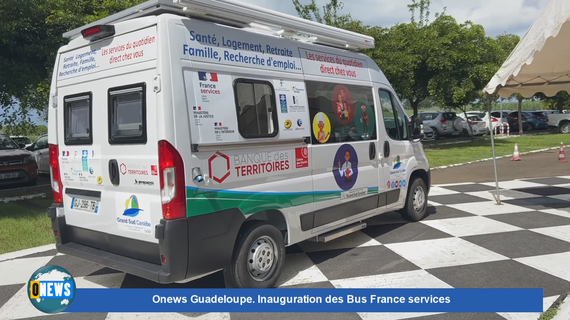 [Vidéo] Onews Guadeloupe. Inauguration des Bus France Services