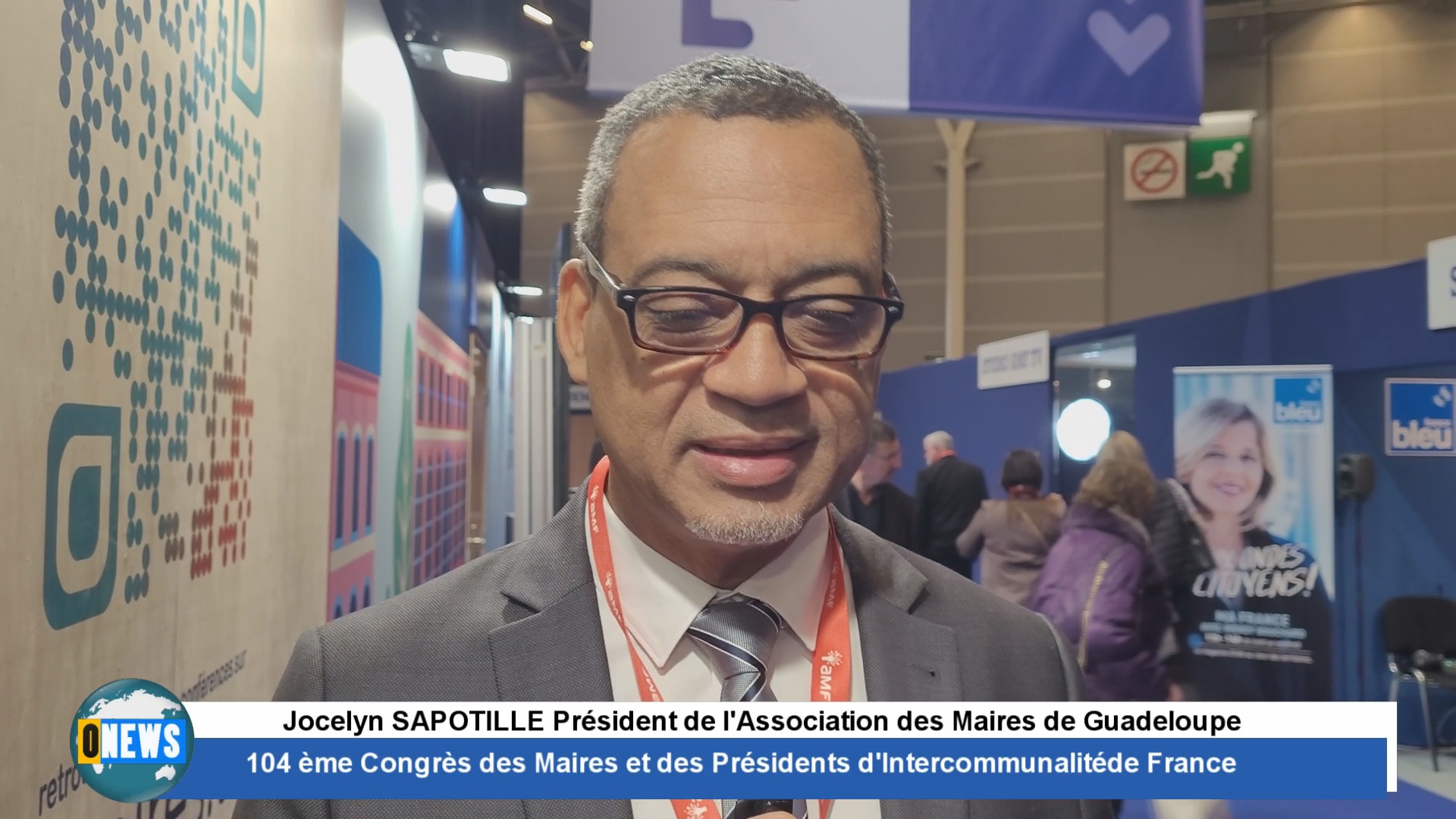 [Vidéo] Jocelyn SAPOTILLE  Président de l Association des Maires de Guadeloupe au Congrès des Maires à Paris