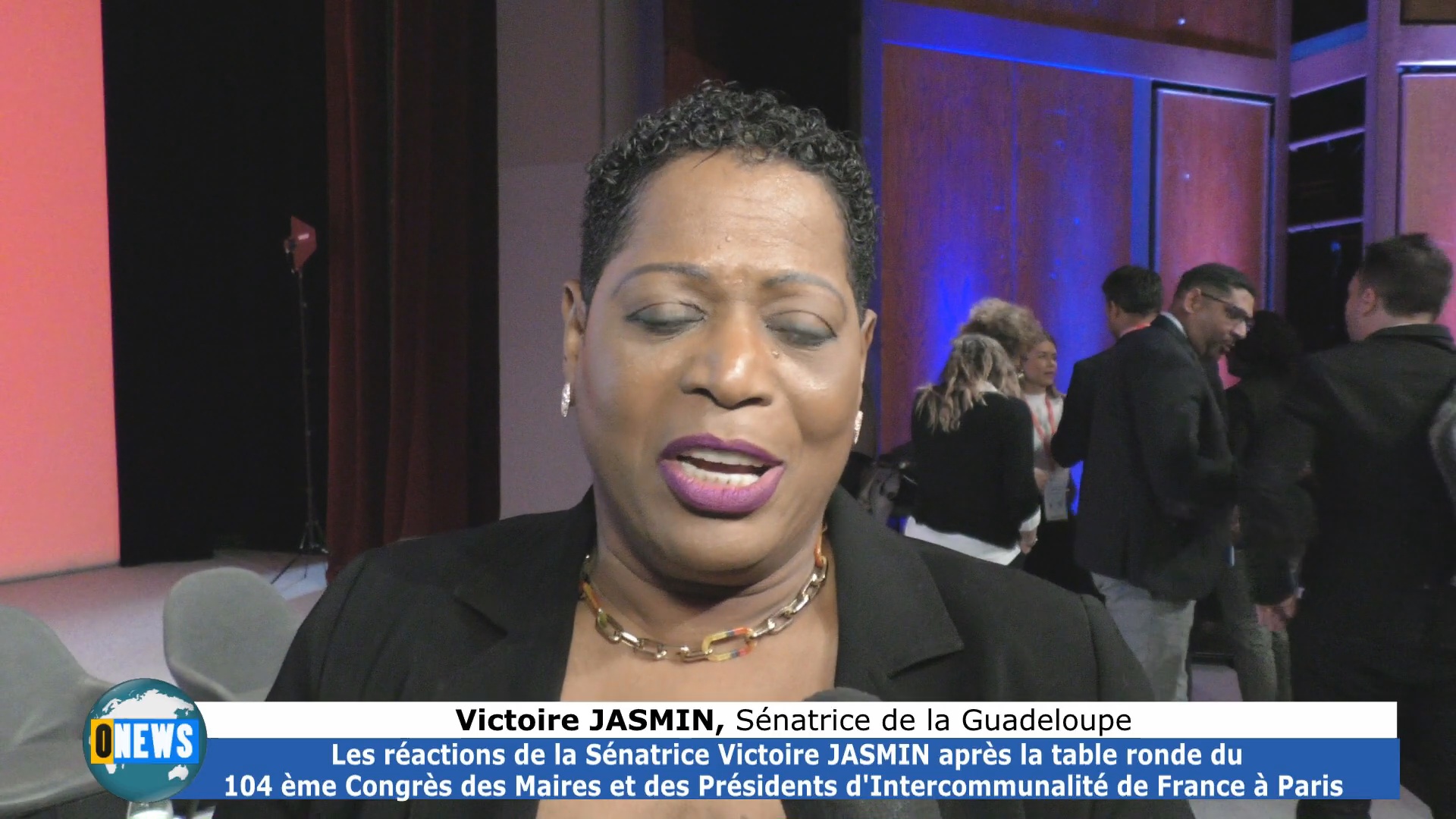 [[Vidéo] 140ème Congrès des Maires et des Présidents d Intercommunalité de France Victoire JASMIN Sénatrice de Guadeloupe