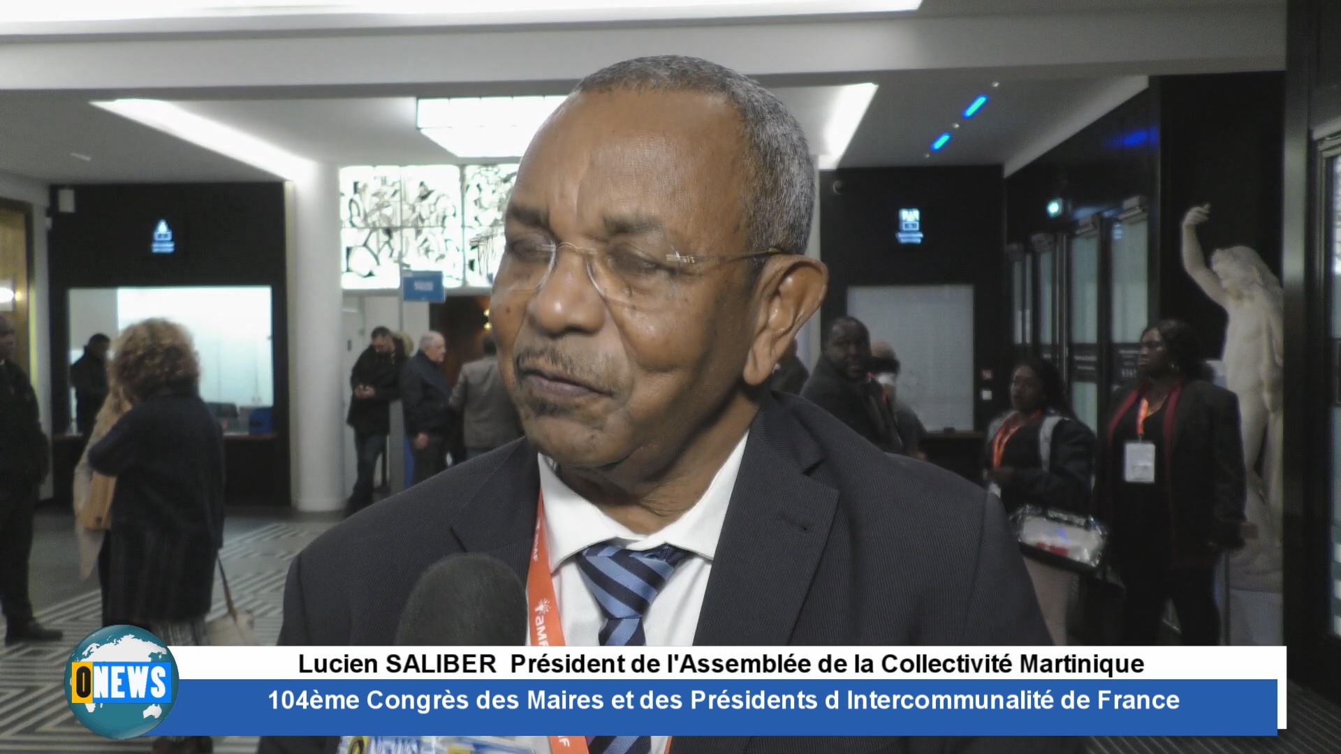 [Vidéo] 104 ème Congrès des Maires à Paris. Lucien SALIBER Président Assemblée Collectivité Martinique