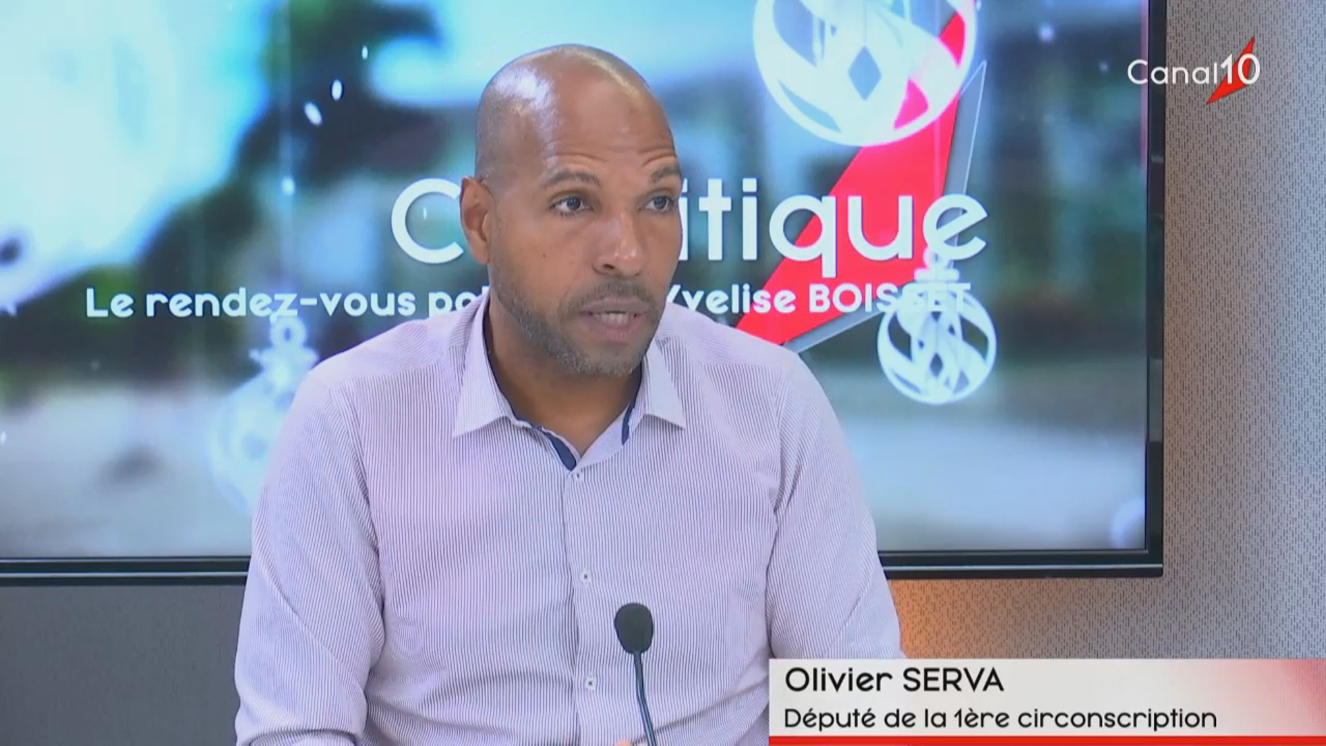 [Vidéo] Olivier SERVA Député de Guadeloupe. Invité de C politique Canal 10