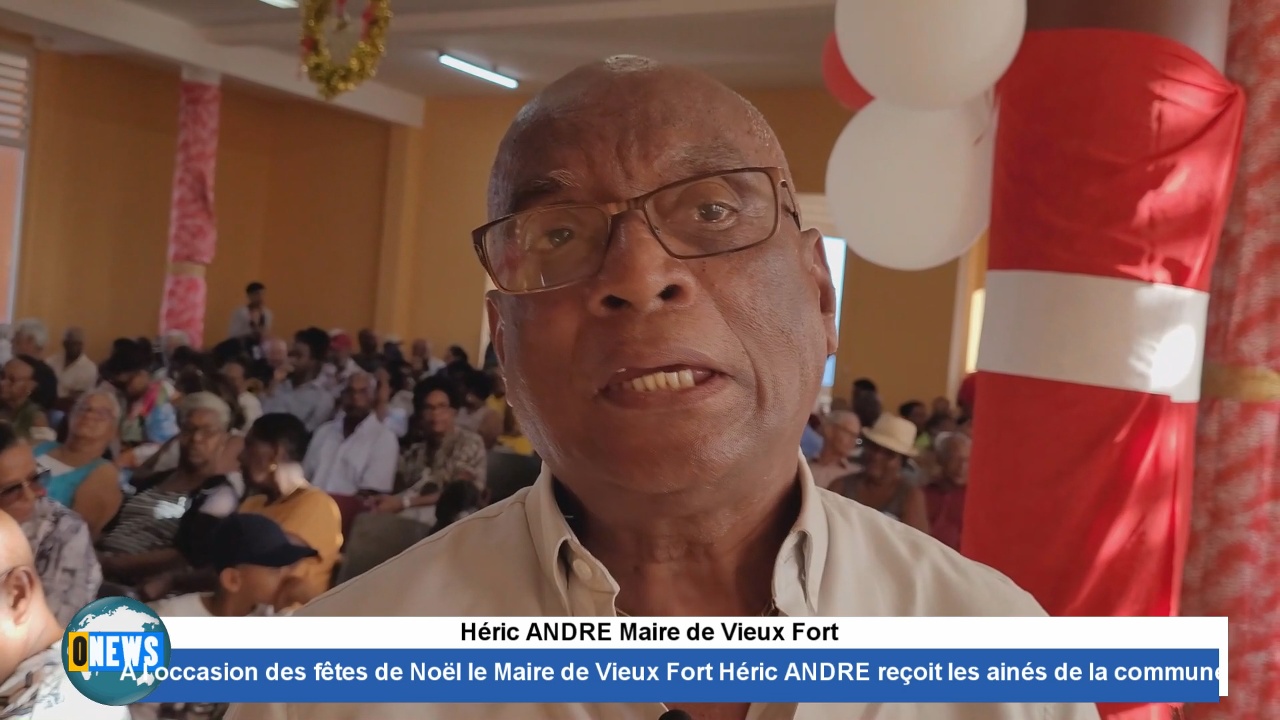 [Vidéo] A l occasion des fêtes de Noël, le Maire de Vieux Fort Héric ANDRÉ reçoit les ainés de sa commune