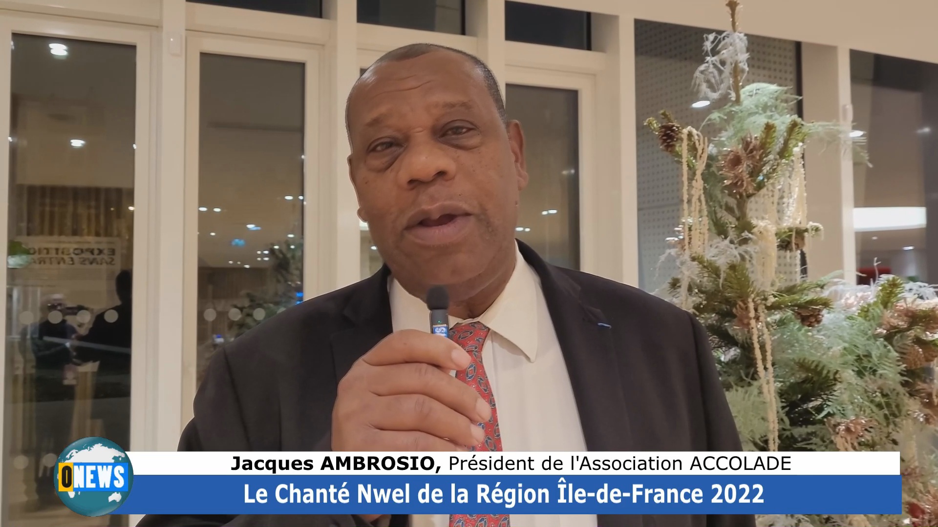 [Vidéo] Chanté Nwel à la région Ile de France. Jacques AMBROSIO Président de l Association Accolade