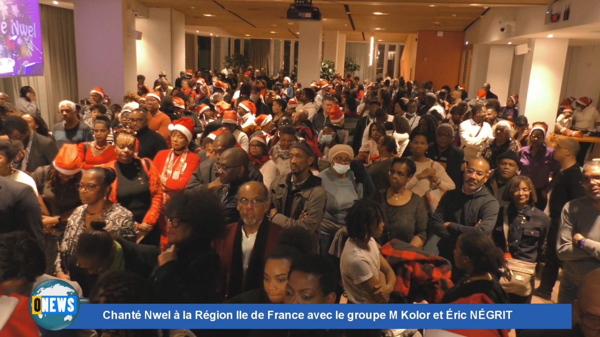 [Vidéo] Chanté Noël à la Région Ile de France avec le groupe M Kolor et Éric NÉGRIT