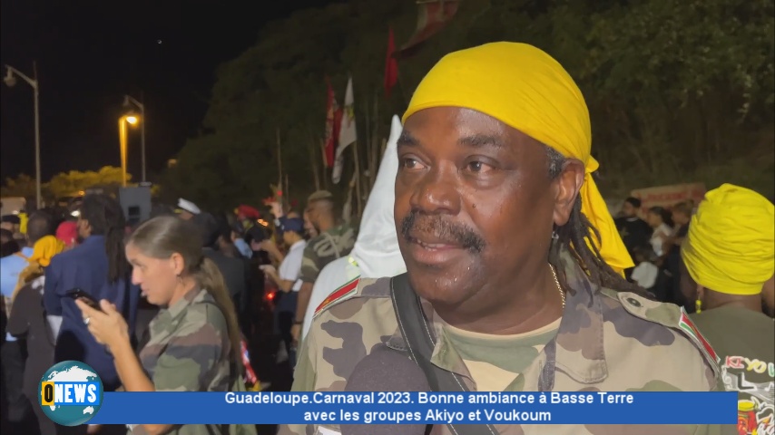 [Vidéo]Guadeloupe. Carnaval 2023. Ambiance dans les rues de Basse Terre avec les groupes Akiyo et Voukoum