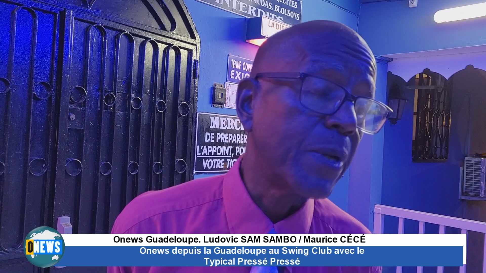 [Vidéo]outremernews depuis le swing club en Guadeloupe avec le Typical pressé préssé