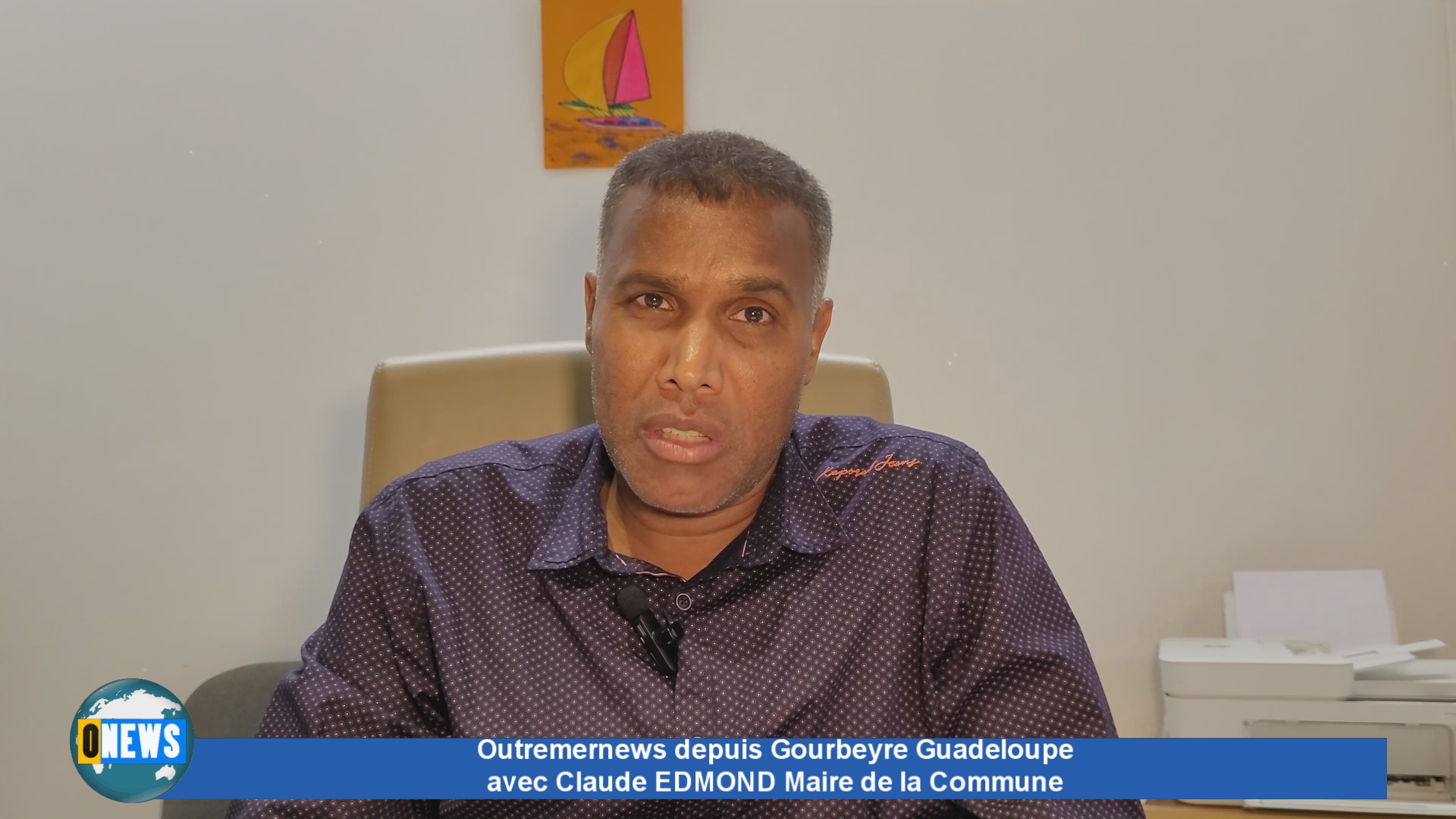 [Vidéo] Outremernews à Gourbeyre Guadeloupe avec le Maire Edmond CLAUDE