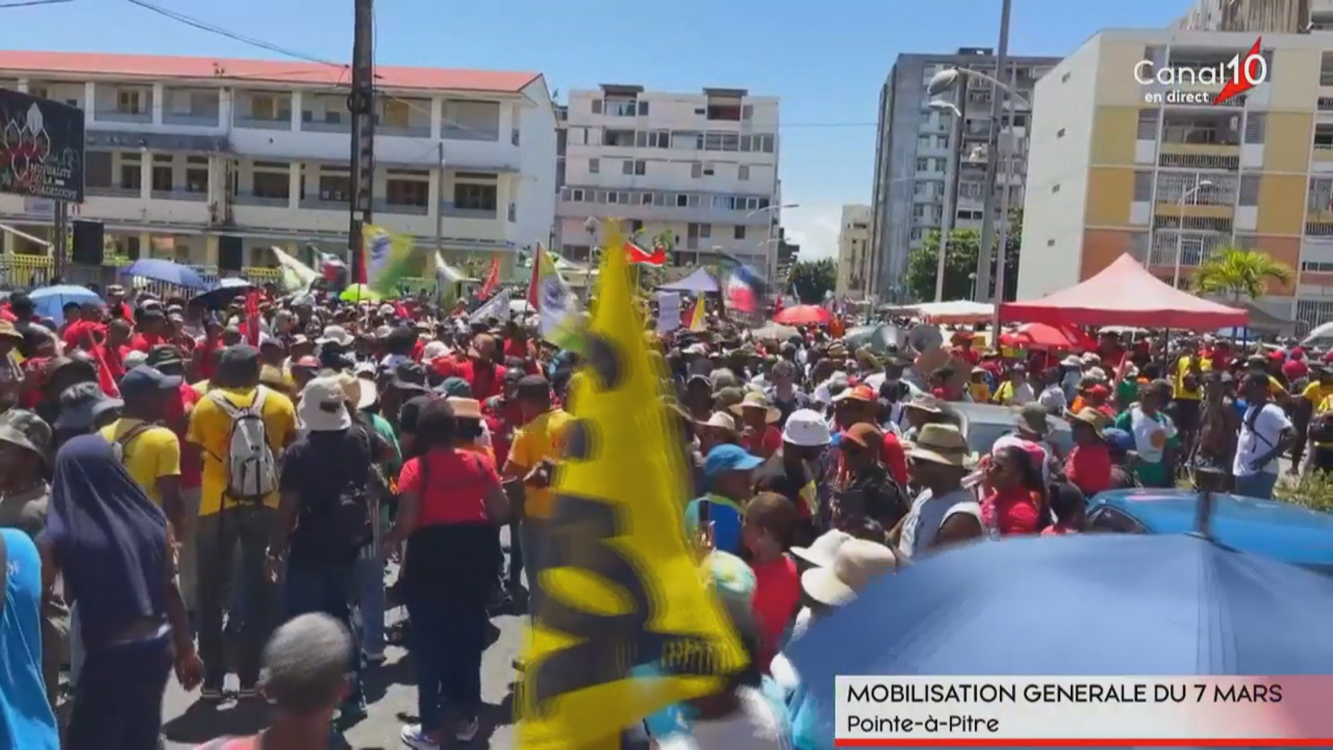 [Vidéo] Onews Guadeloupe. Réforme des retraites. Forte mobilisation à Pointe à Pitre