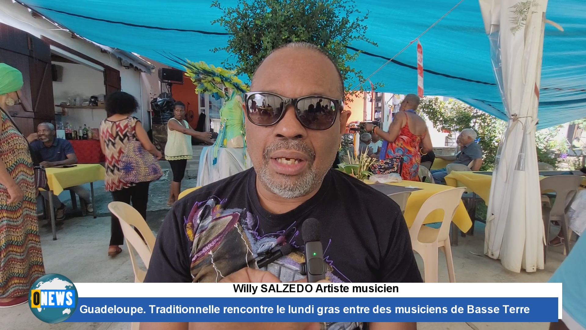 [Vidéo]Guadeloupe Traditionnelle. Rencontre le lundi gras entre des musiciens de Basse Terre organisée par Alain OLIVARI et Willy SALZEDO