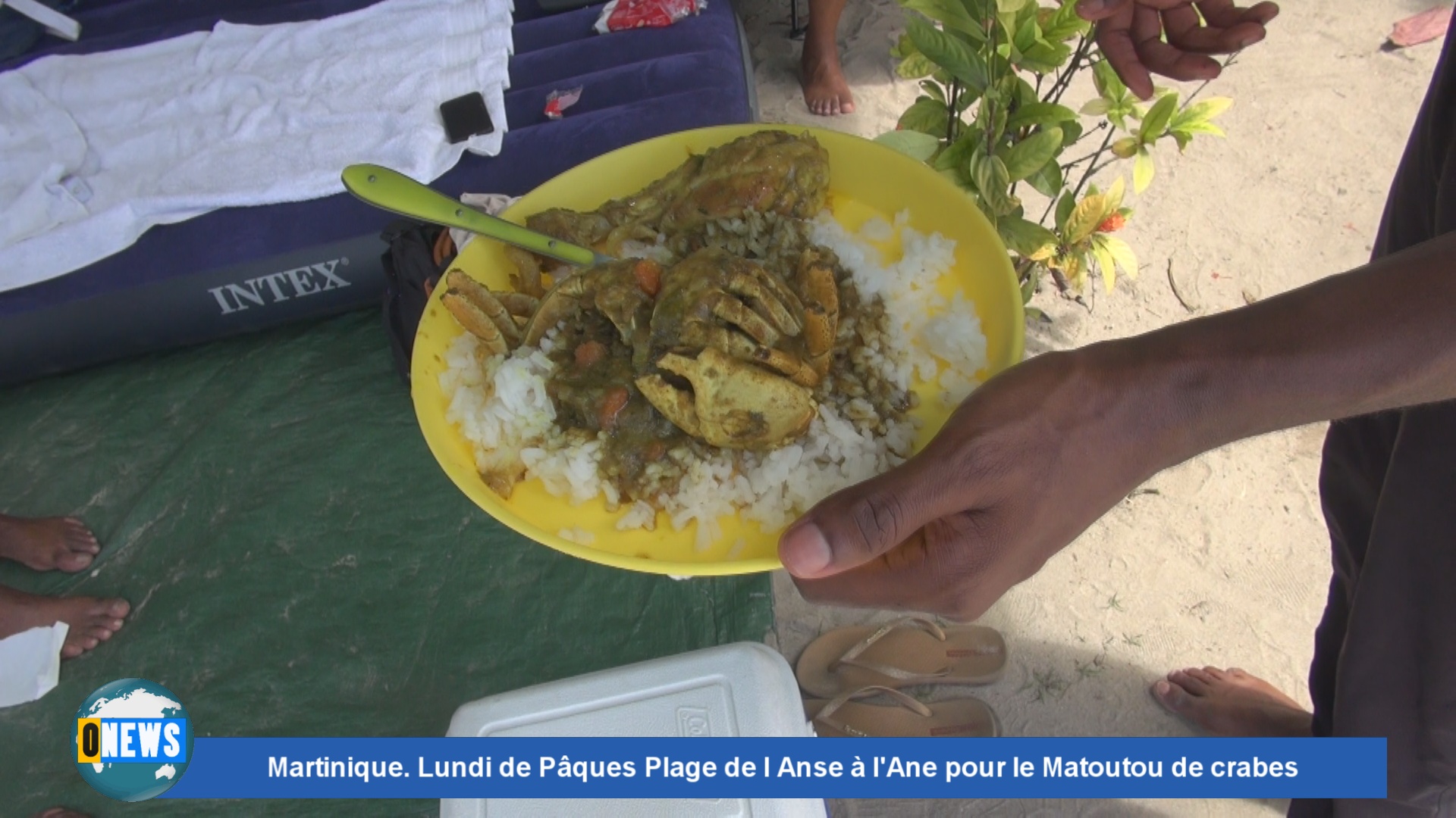 [Vidéo] Martinique. Lundi de Pâques Plage de l Anse à l’Ane pour le Matoutou de crabes