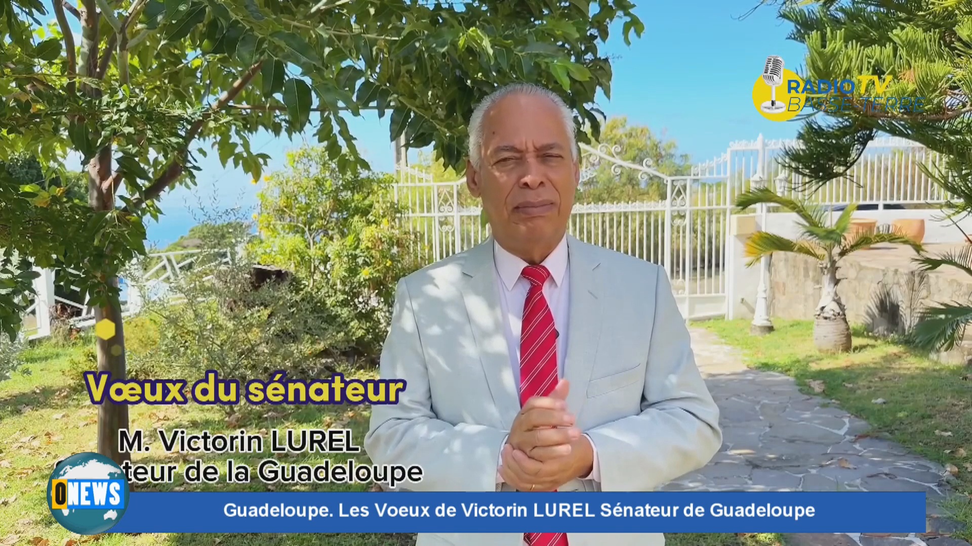 Guadeloupe. Les Voeux de Victorin LUREL Sénateur de Guadeloupe