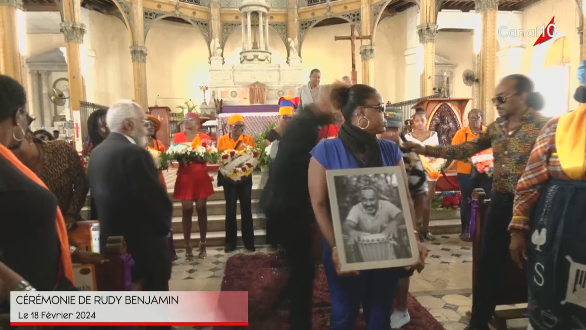 [Vidéo] Onews Guadeloupe. Cérémonie des funérailles de Rudy BENJAMIN Président du groupe VIM