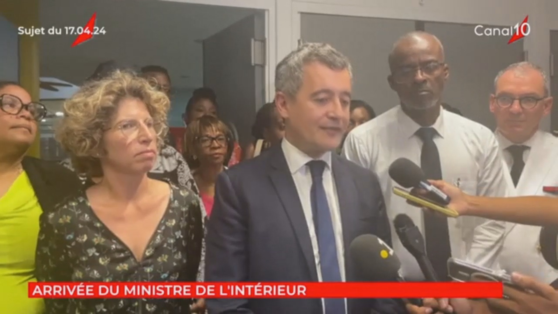 Visite en Guadeloupe de la Ministre chargée des Outre mer et de Gérald DARMANIN Ministre des Outre mer